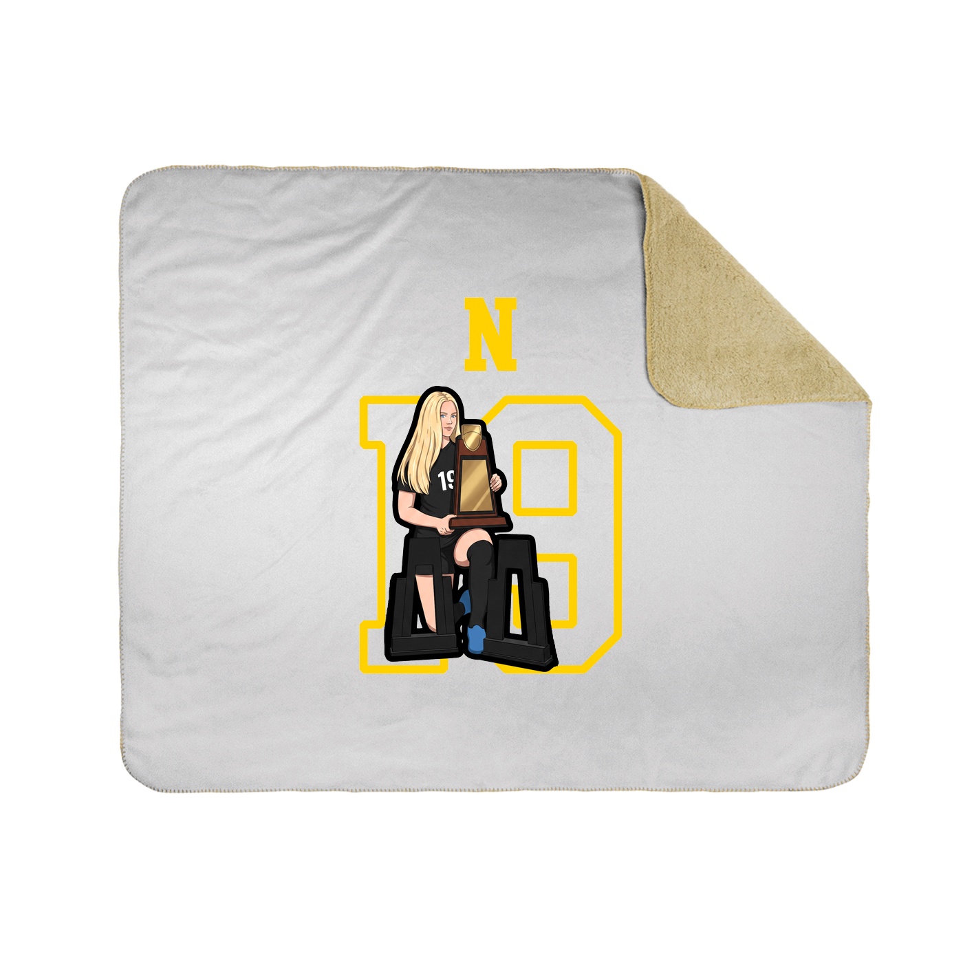 Throw Blanket — Shirsey in White