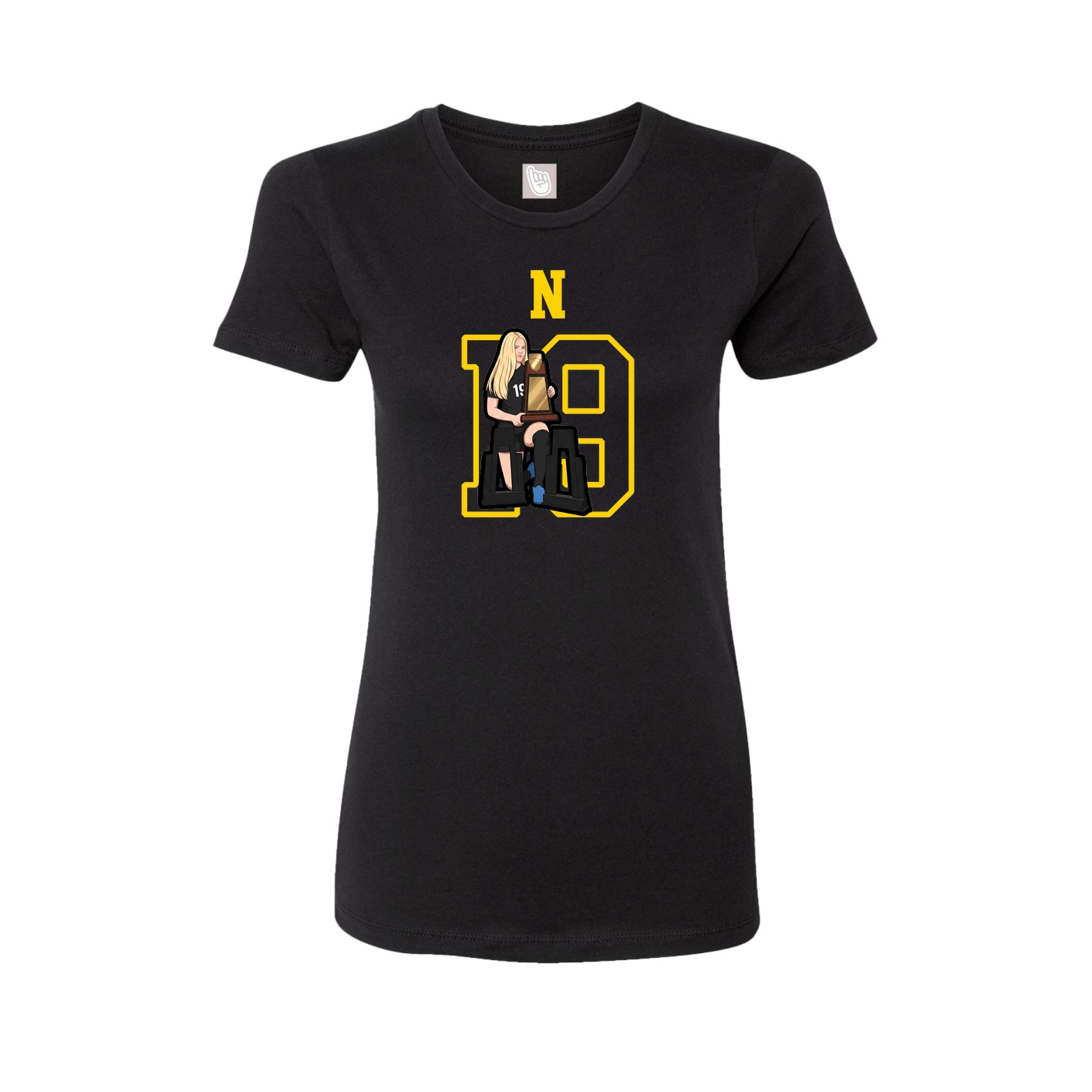 Fitted Women's Tee — Shirsey in Black