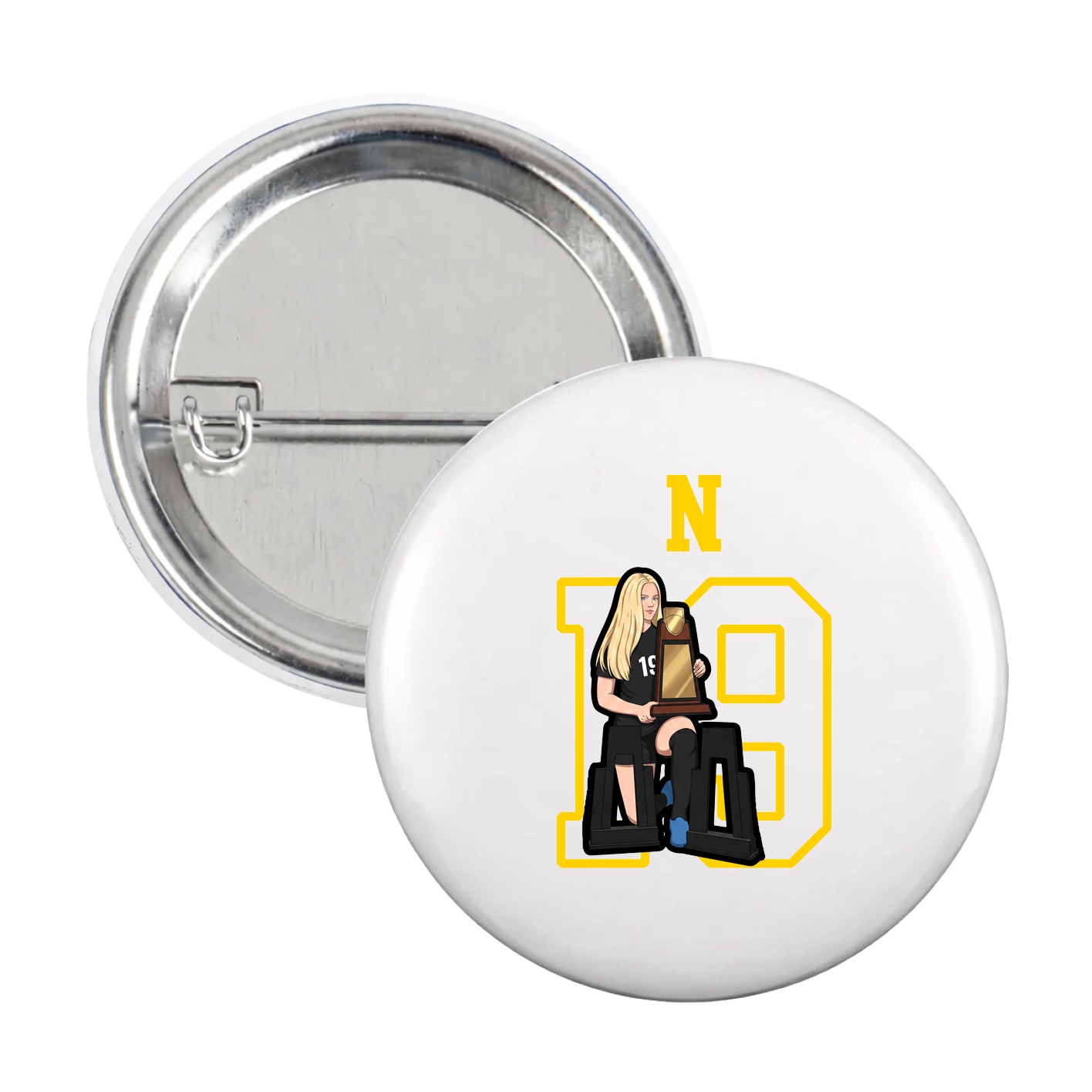 Game Day Button — Shirsey in White
