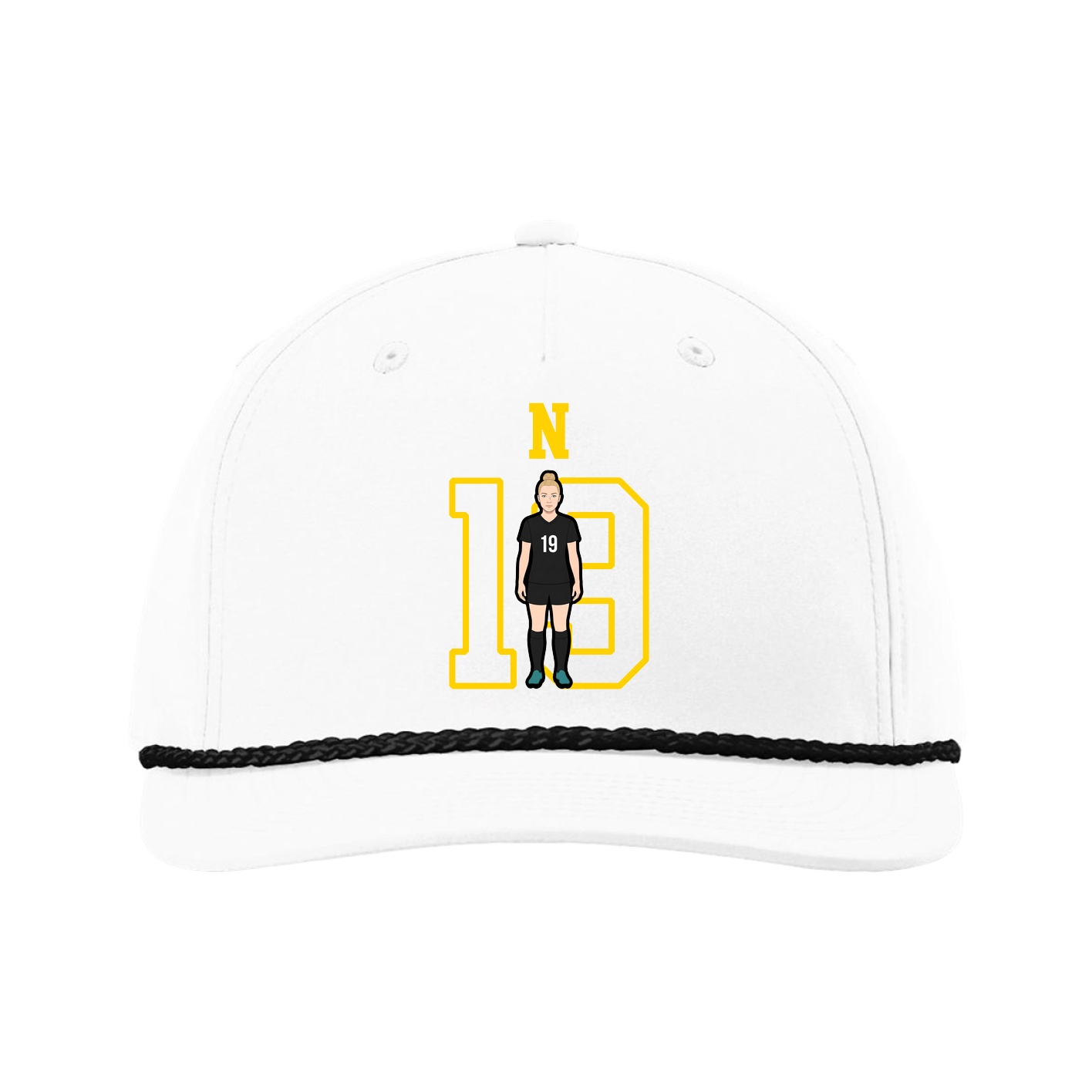 Five-Panel Classic Rope Cap — Shirsey in White