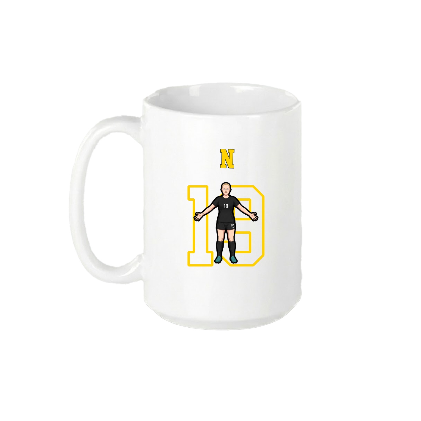 15oz Coffee Mug — Shirsey Arch in White