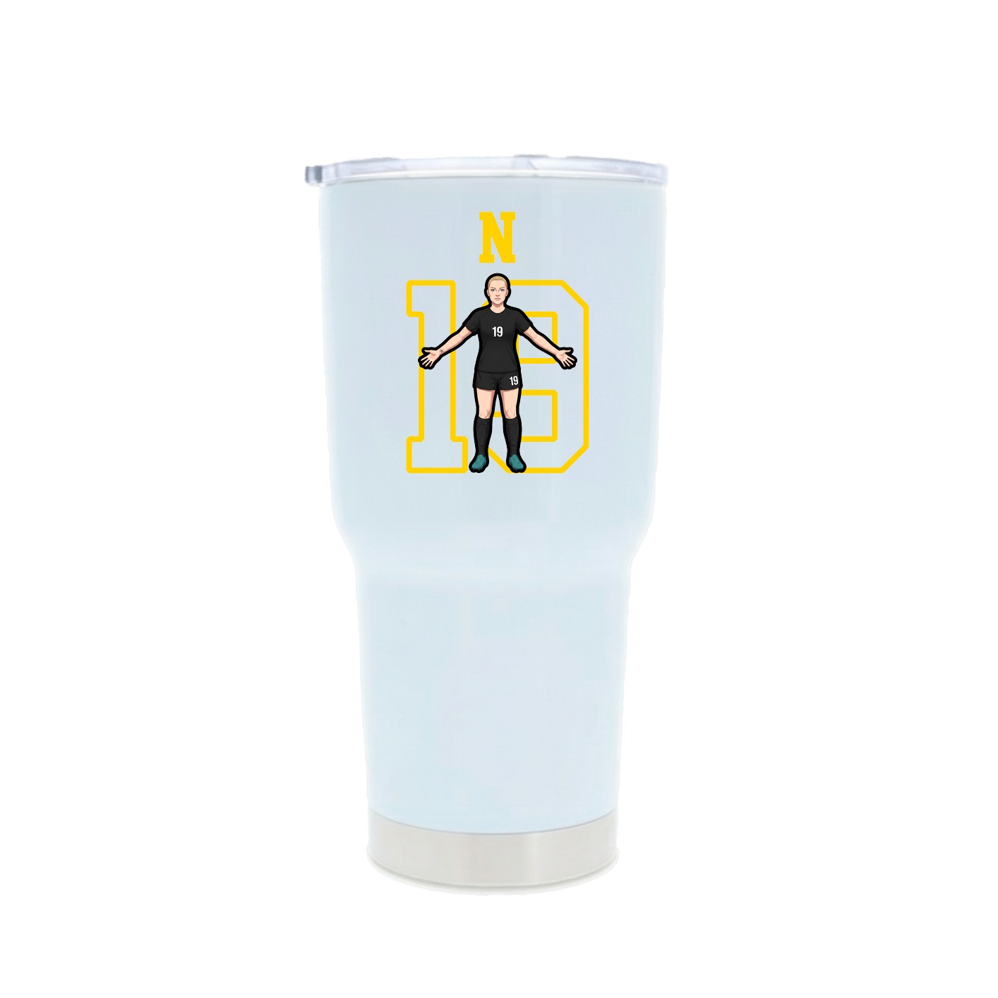 30oz Stainless Steel Tumbler — Shirsey in White