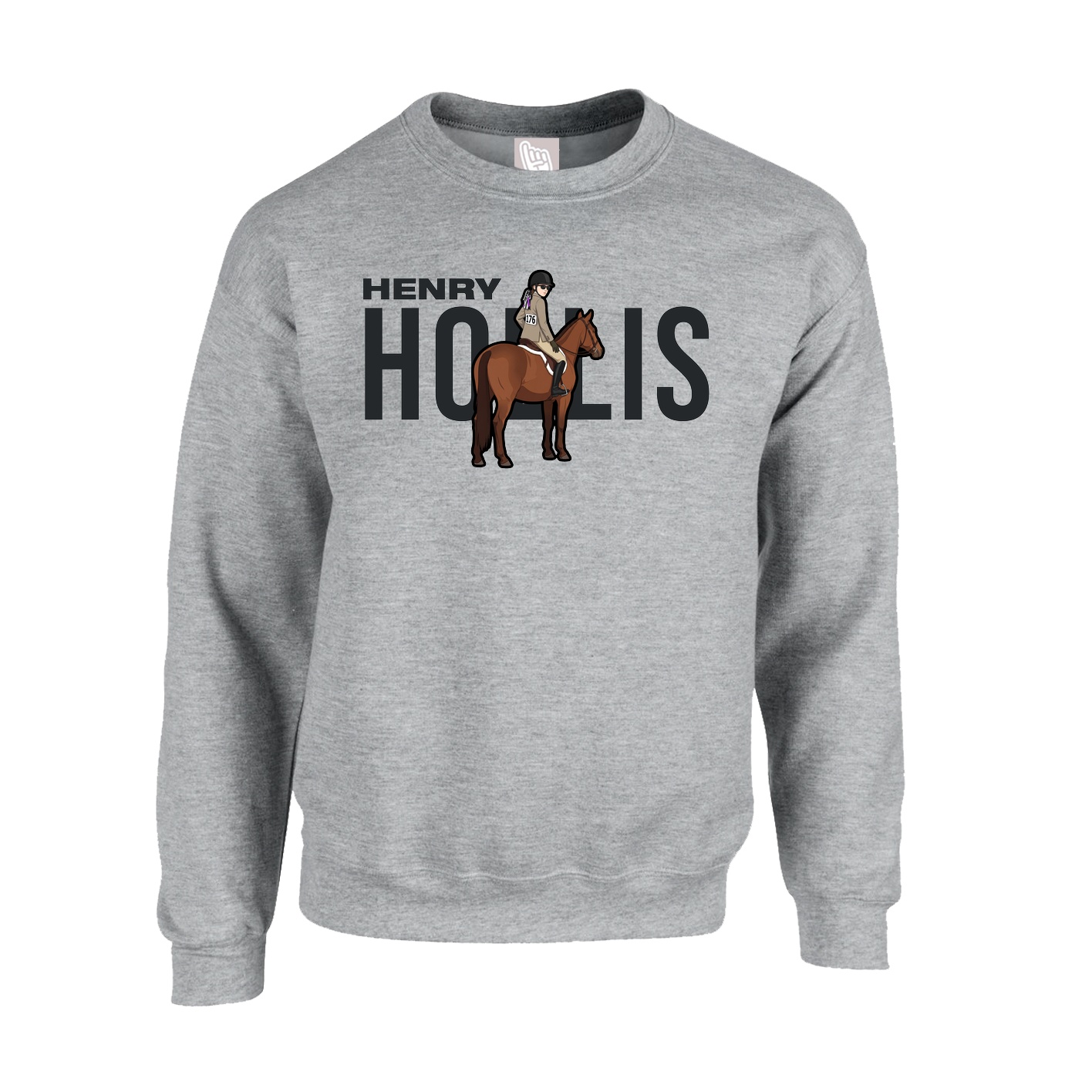 Fleece Crew — Player Name in Grey