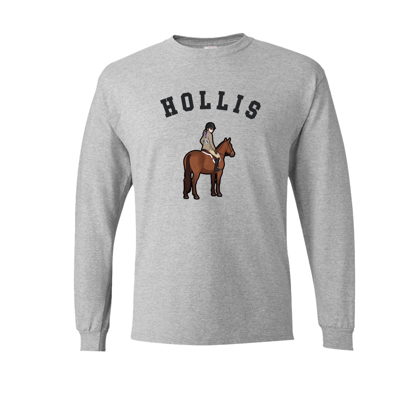Long Sleeve Tee — Shirsey Arch in Grey
