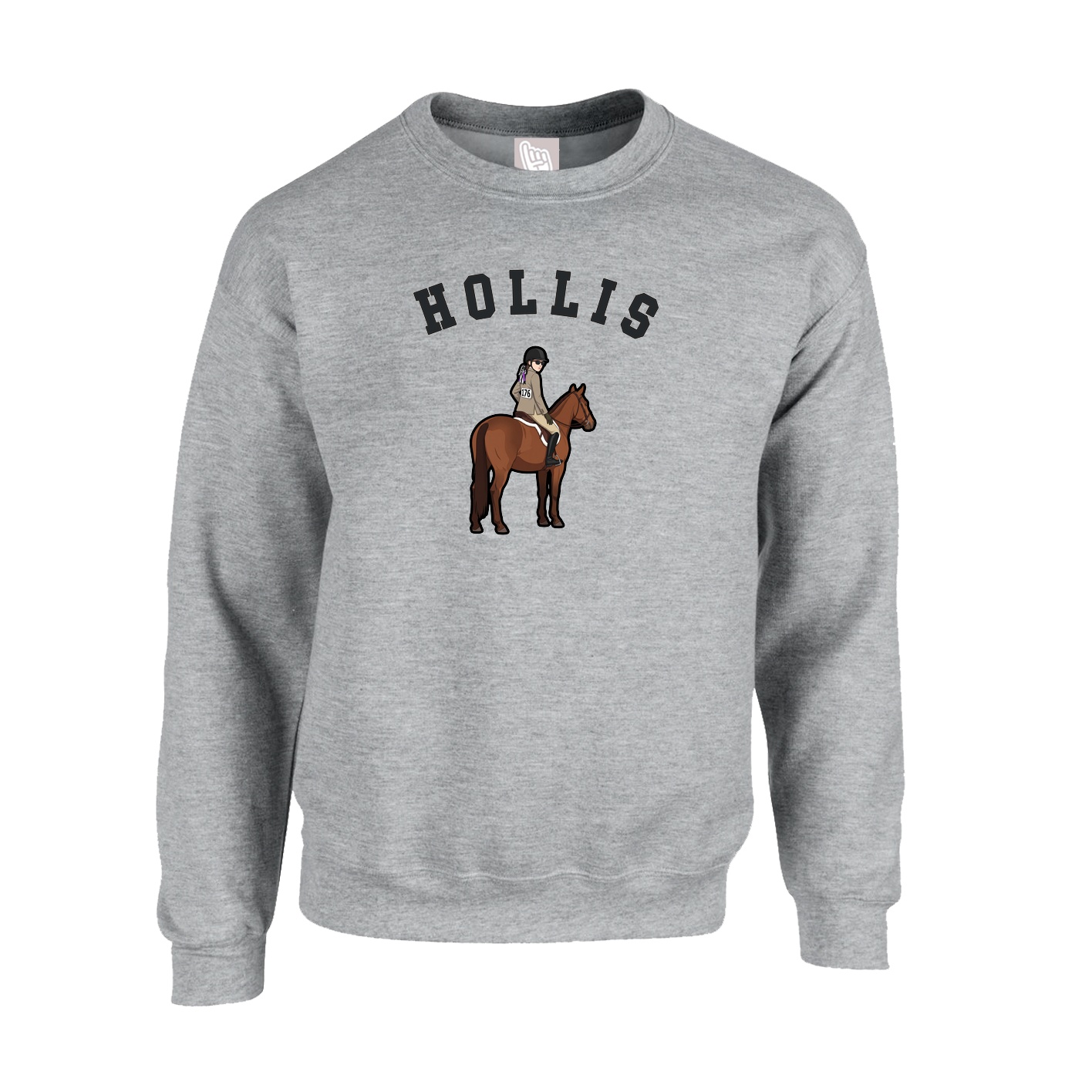 Fleece Crew — Shirsey Arch in Grey