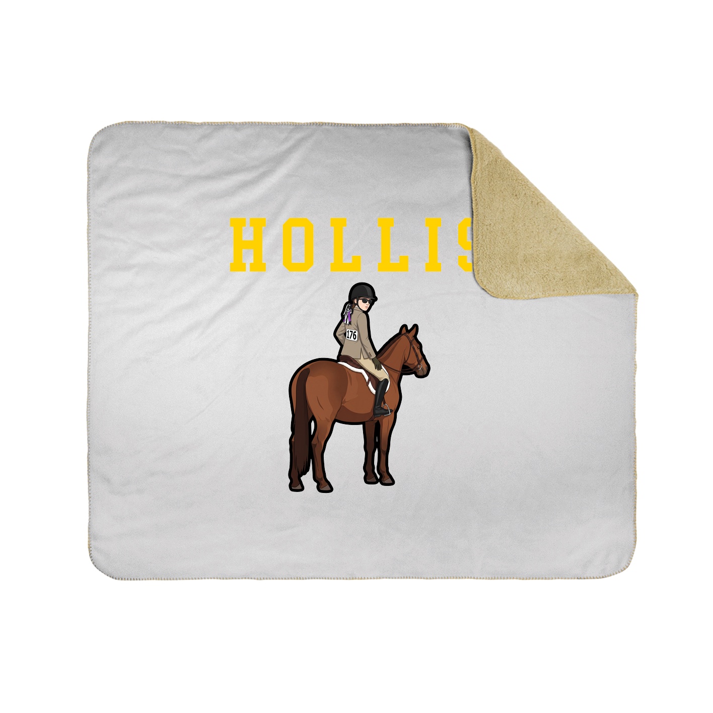 Throw Blanket — Shirsey in White