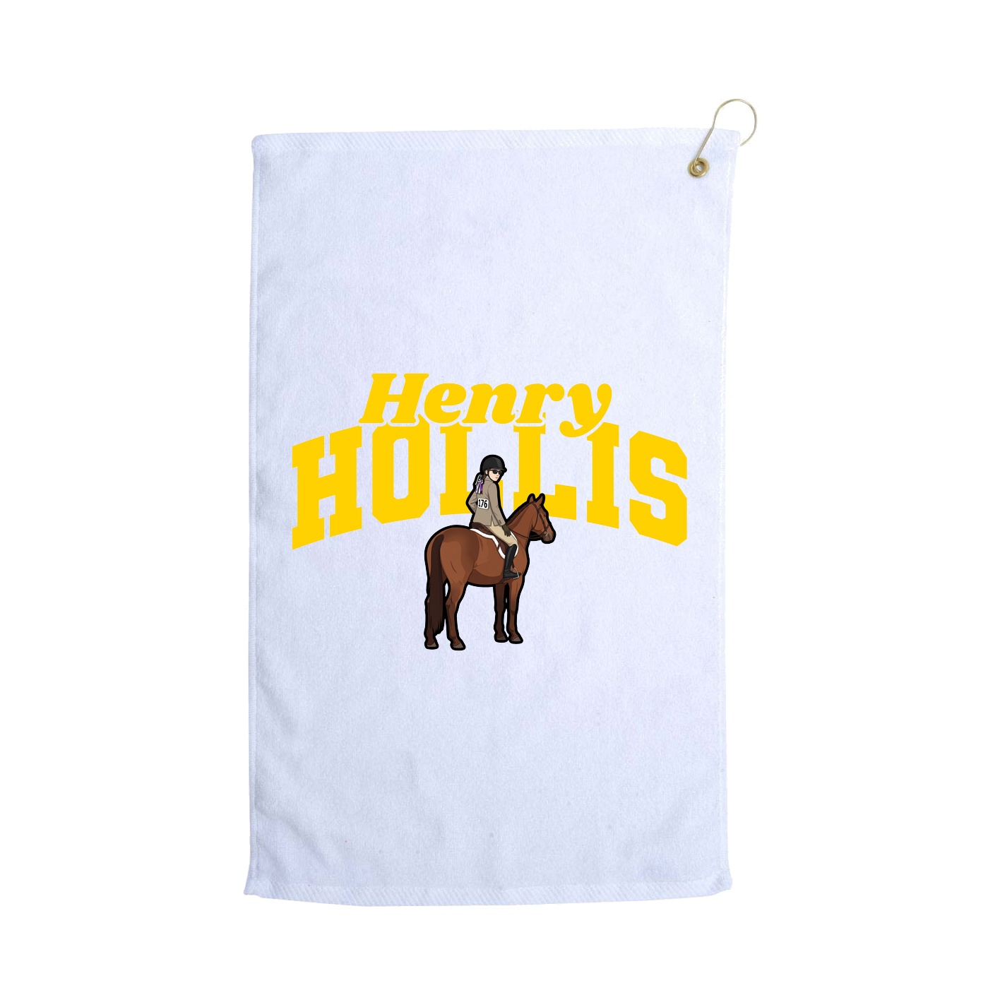 Golf Towel — Signature Arch in White
