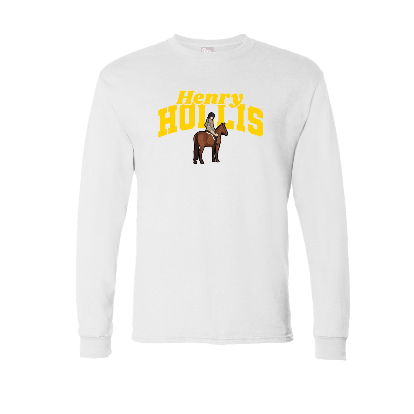 Long Sleeve Tee — Signature Arch in White