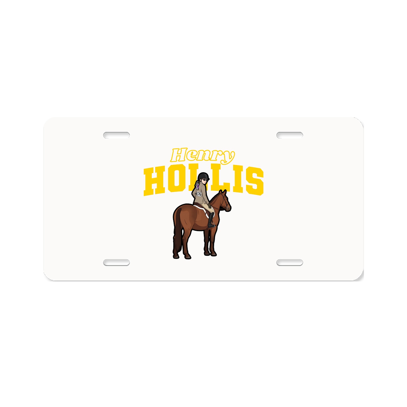 License Plate — Name Arch in Classic