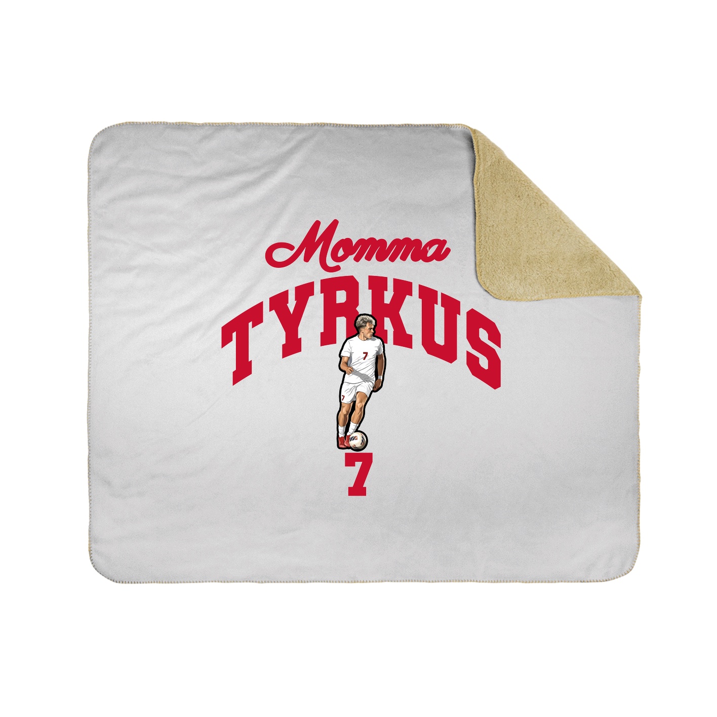 Throw Blanket — Mothers Day Arch in White