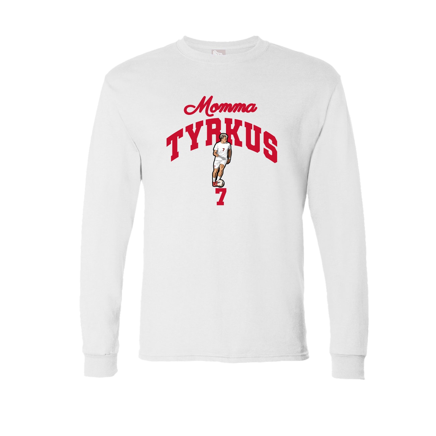 Long Sleeve Tee — Mothers Day Arch in White