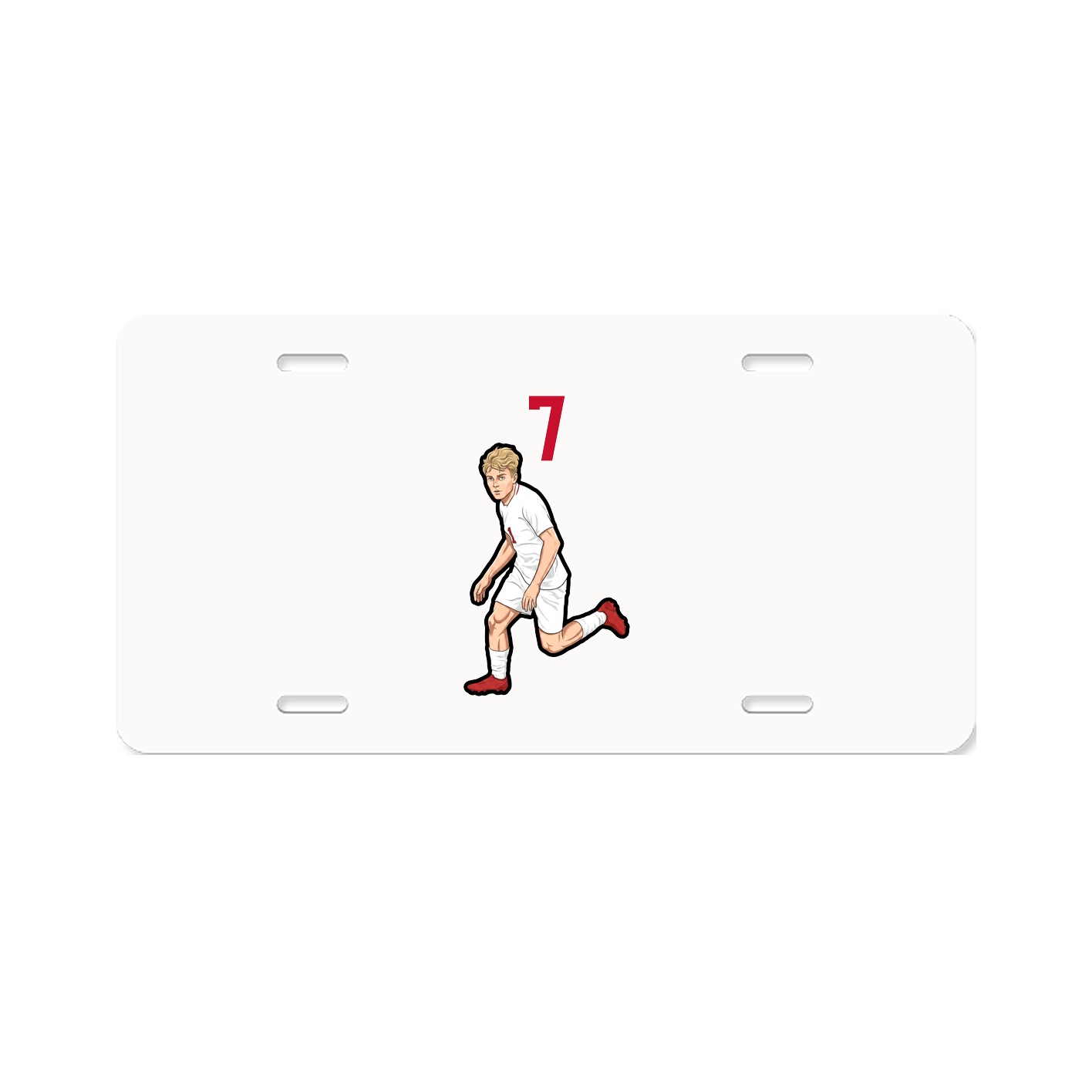 License Plate — Number Top in Classic