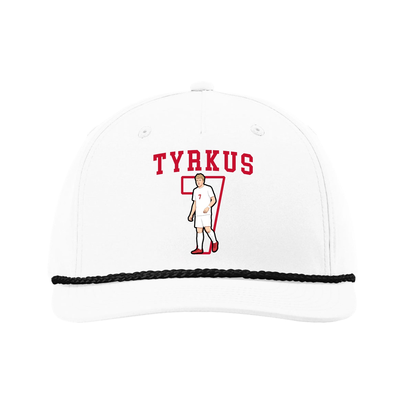 Five-Panel Classic Rope Cap — Shirsey in White