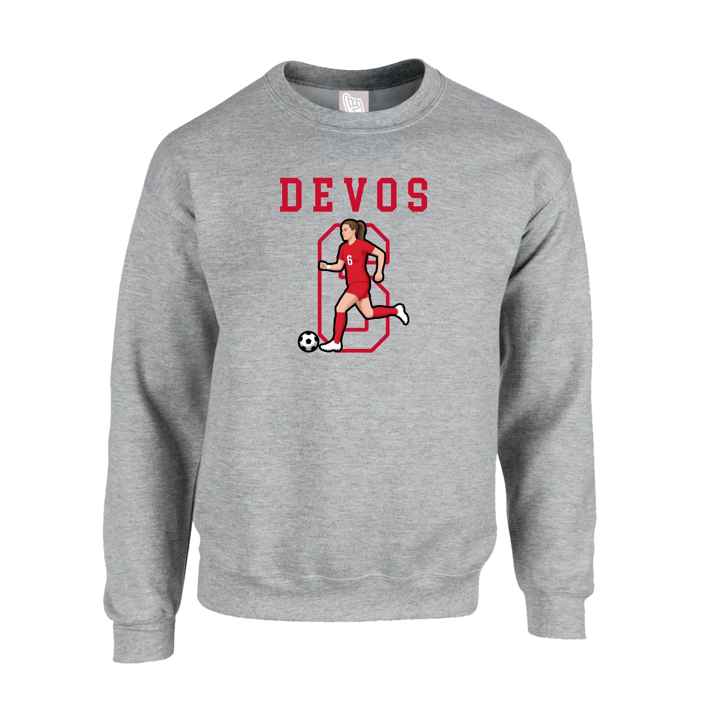 Fleece Crew — Shirsey in Grey