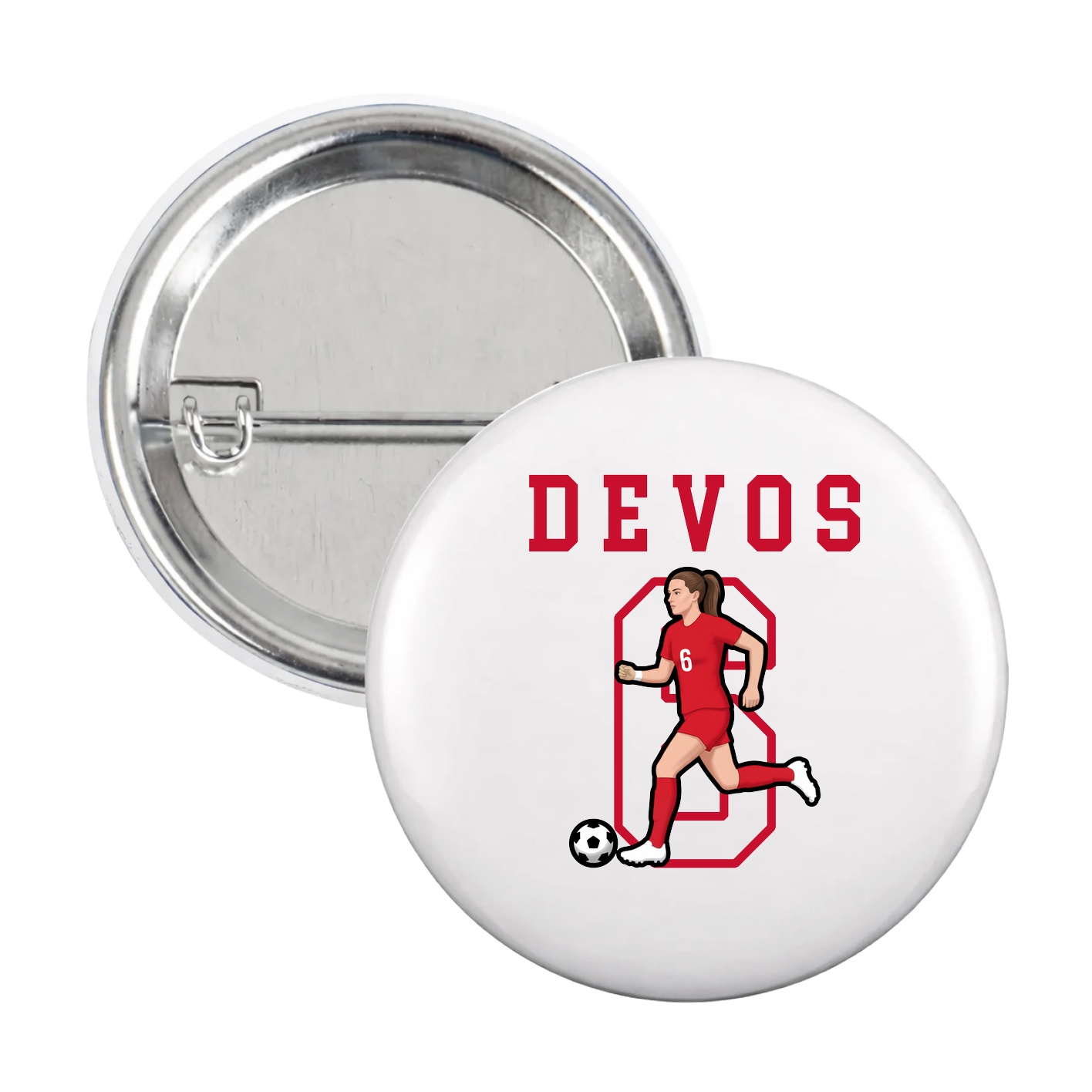 Game Day Button — Shirsey in White