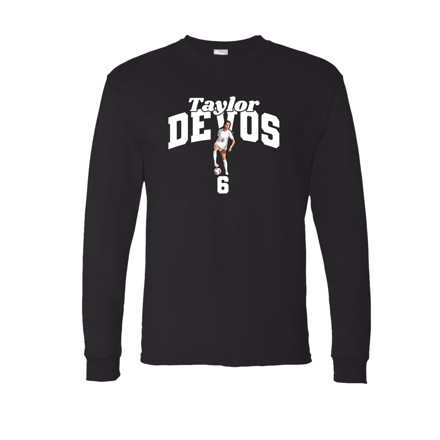 Long Sleeve Tee — Signature Arch in Black
