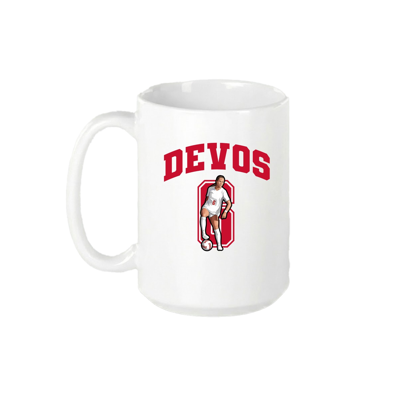 15oz Coffee Mug — Number in White