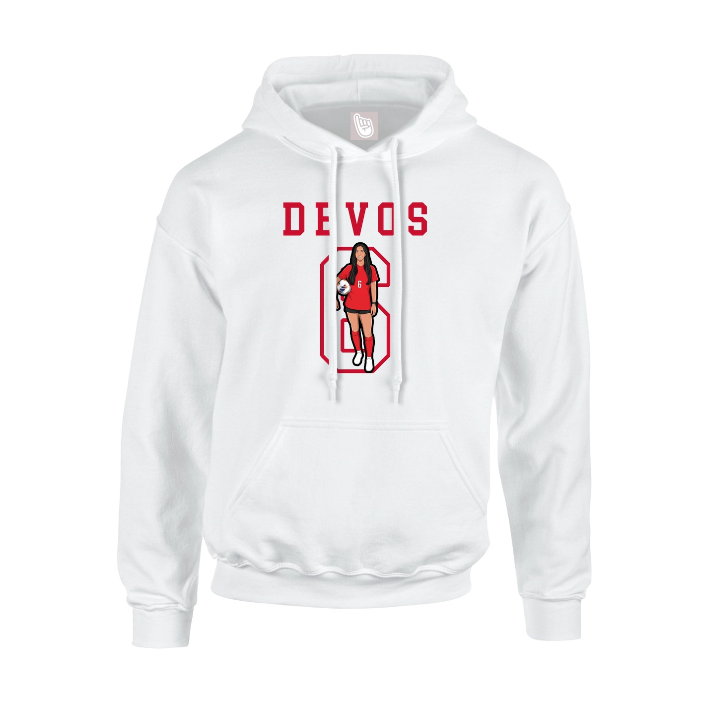 Hoodie — Shirsey in White