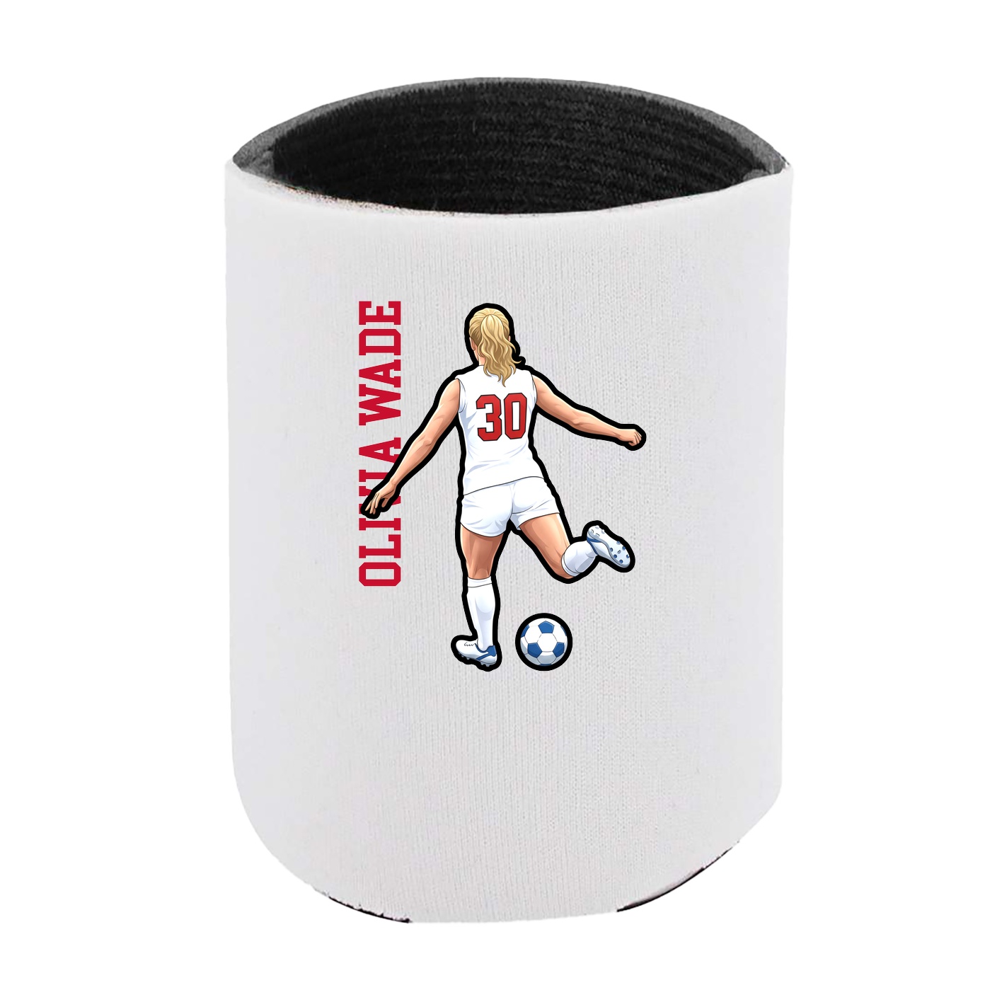Can Holder — Name Vertical in White
