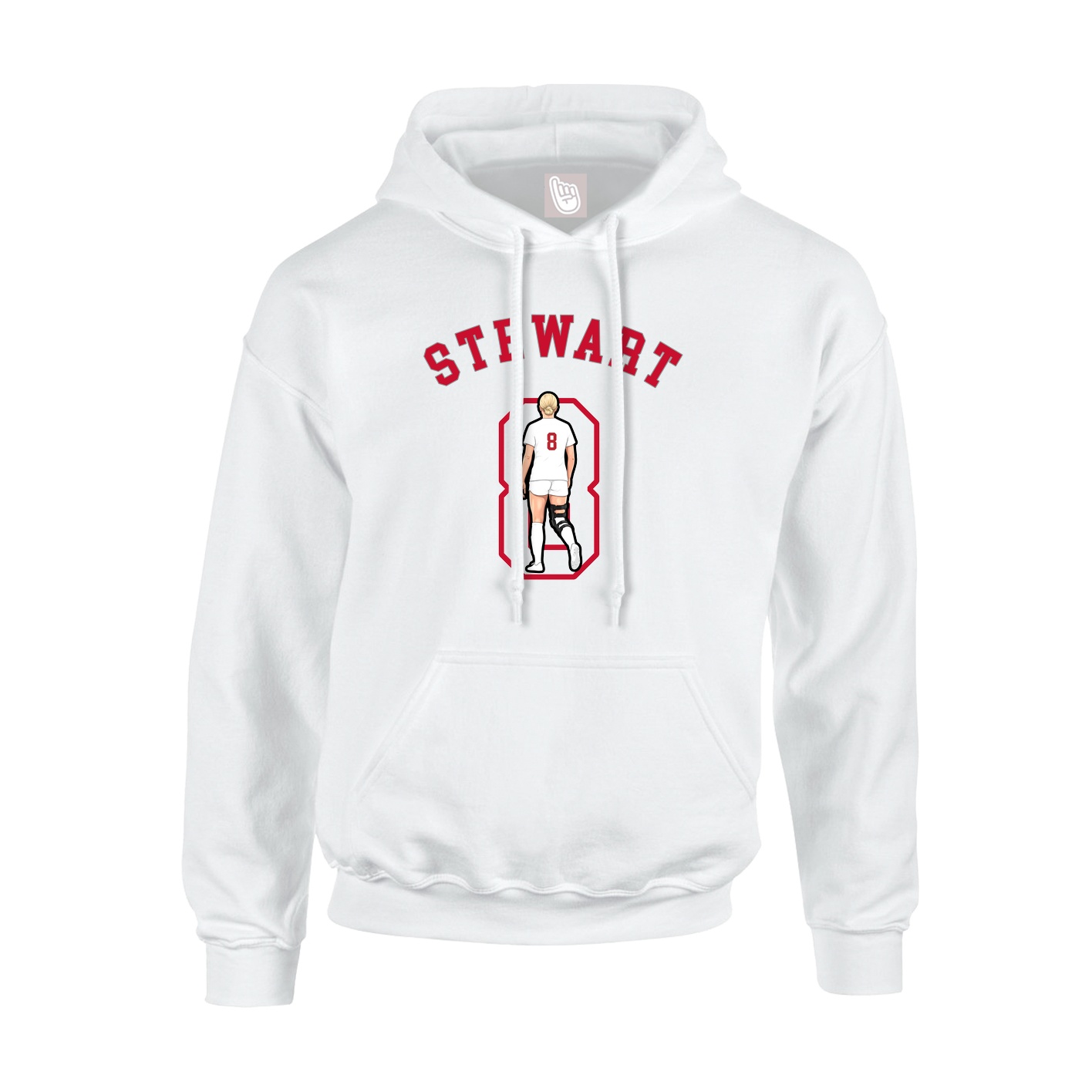 Hoodie — Shirsey Arch in White