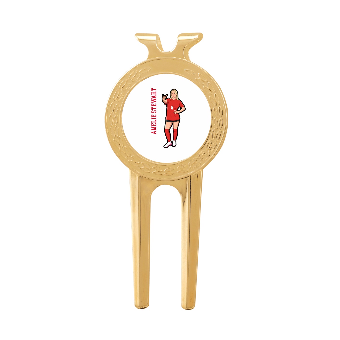 Divot Tool with Ball Marker — Name Vertical in Classic
