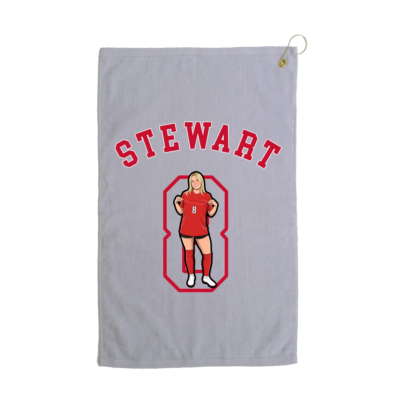 Golf Towel — Shirsey Arch in Grey