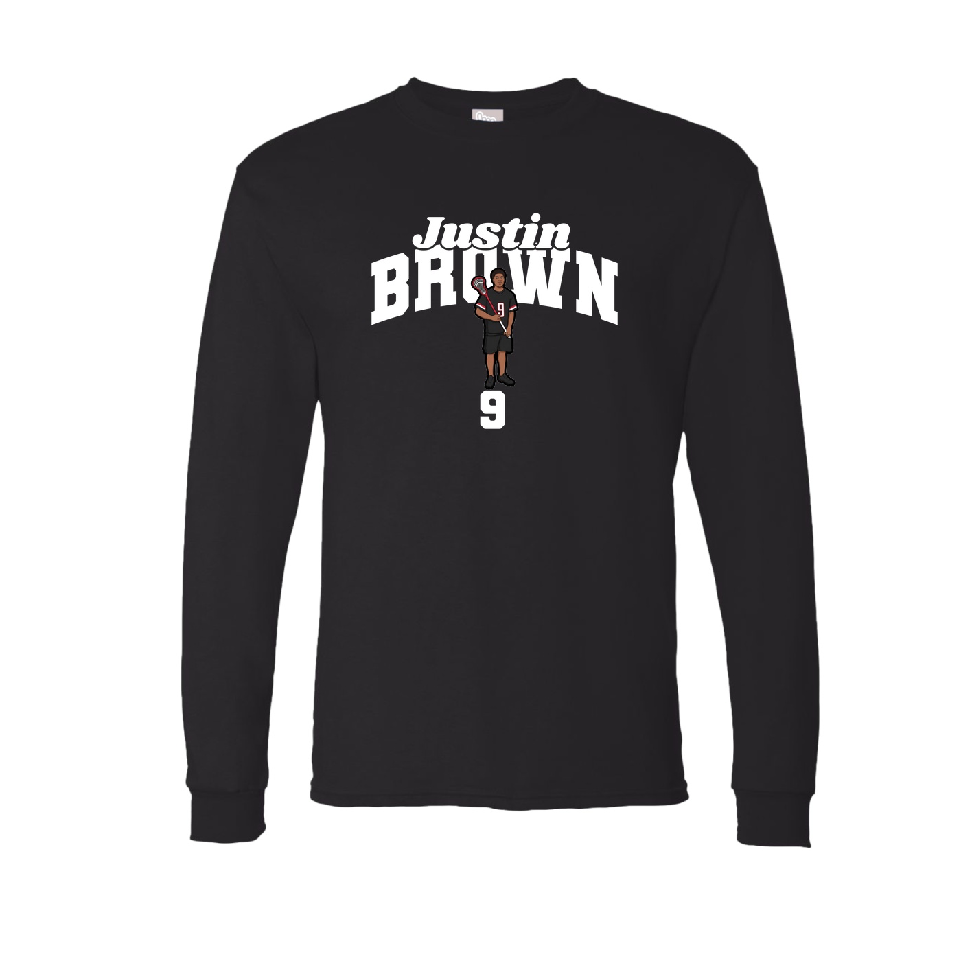 Long Sleeve Tee — Signature Arch in Black