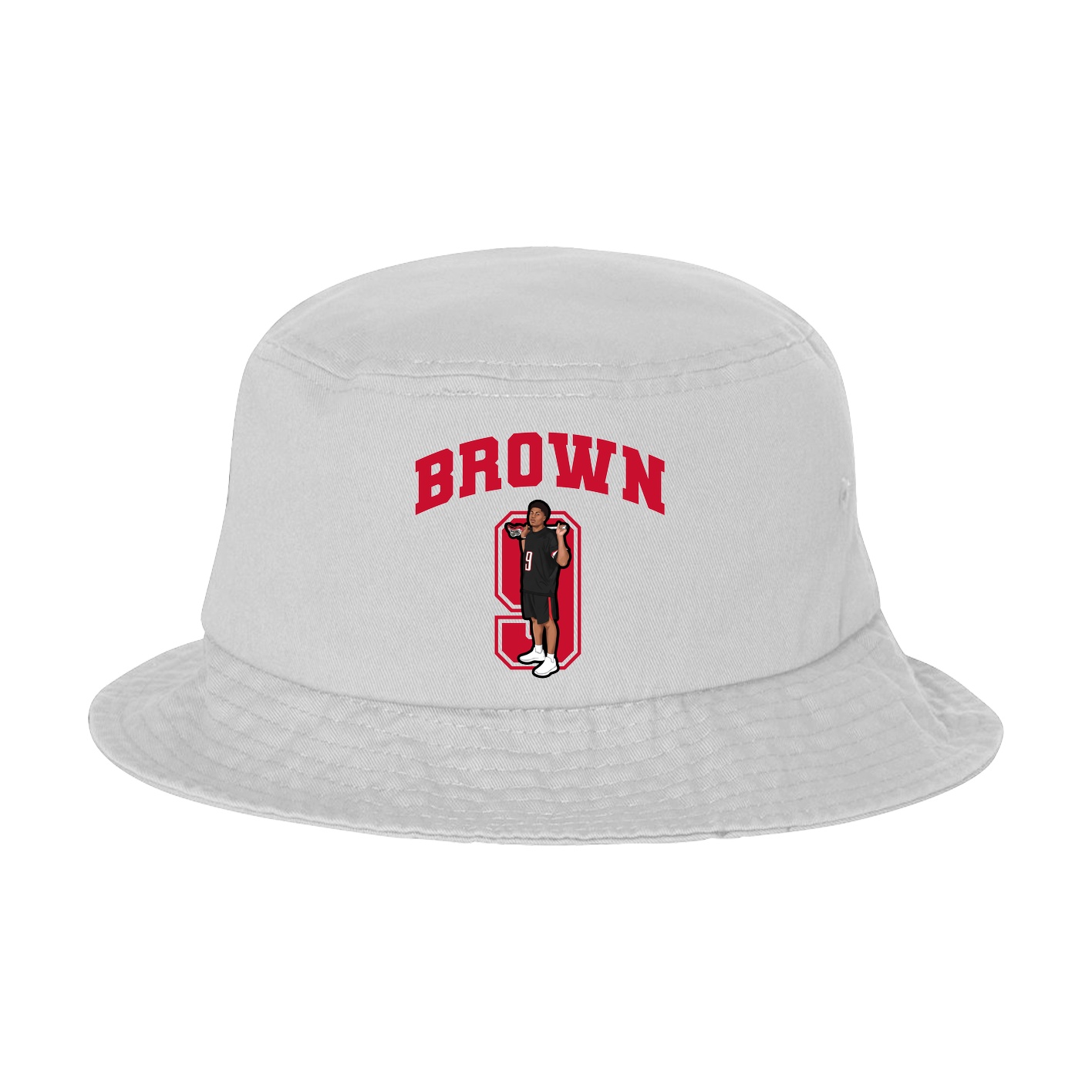 Bucket Cap — Number in White