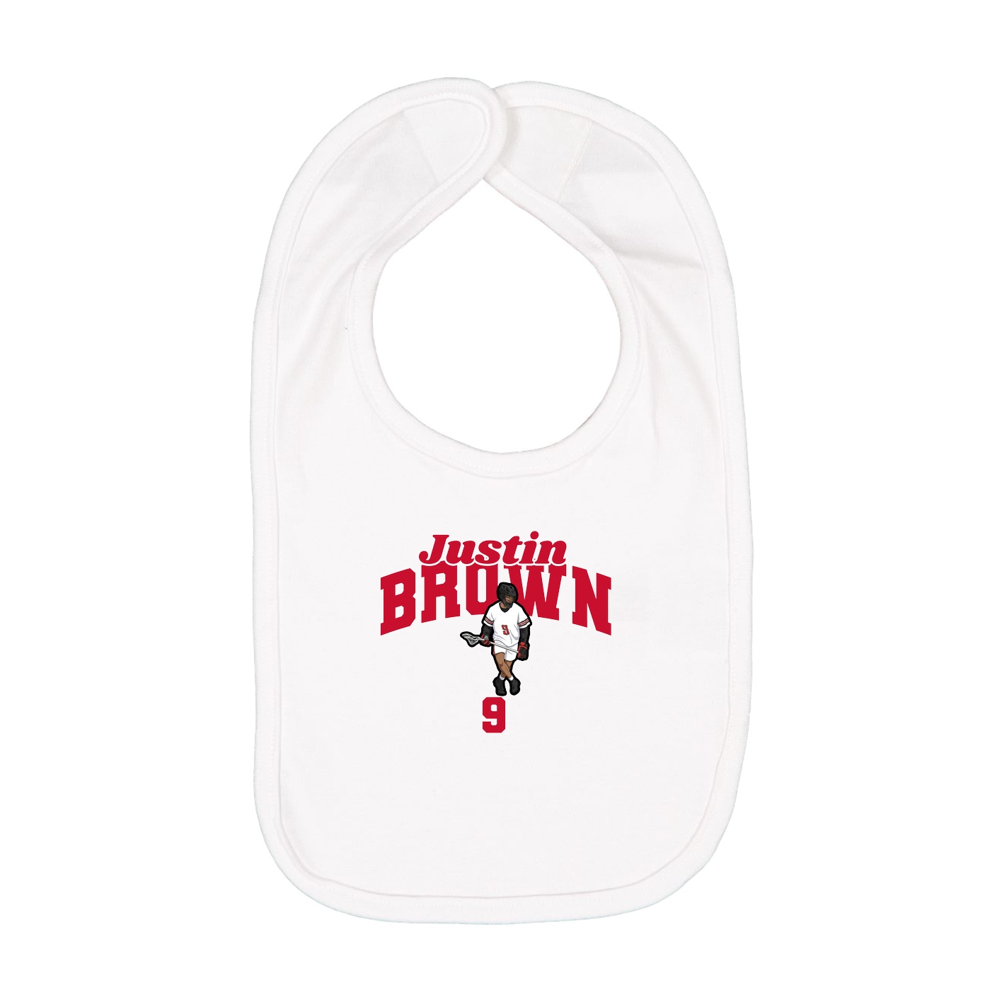 Infant Bib — Signature Arch in White