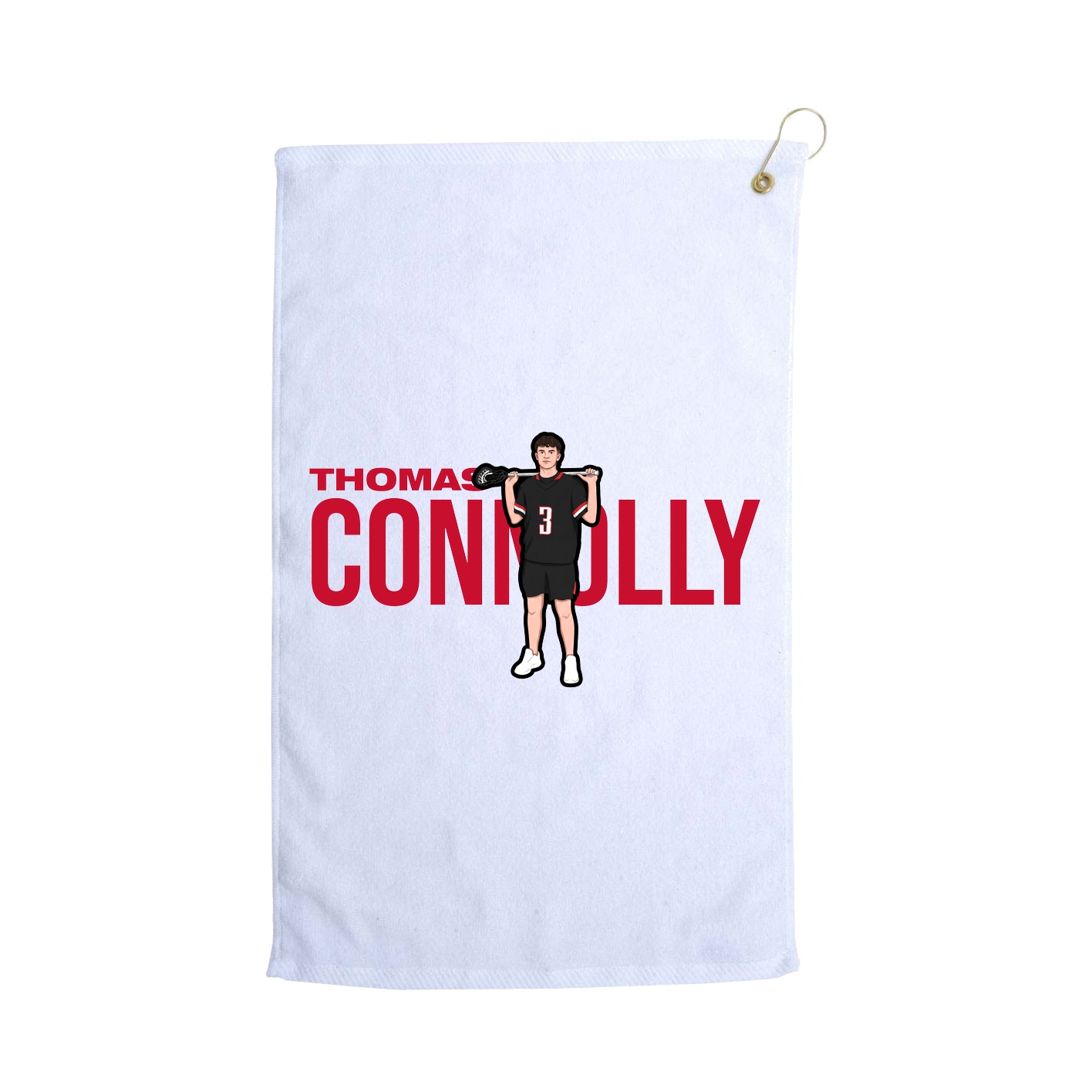 Golf Towel — Player Name in White