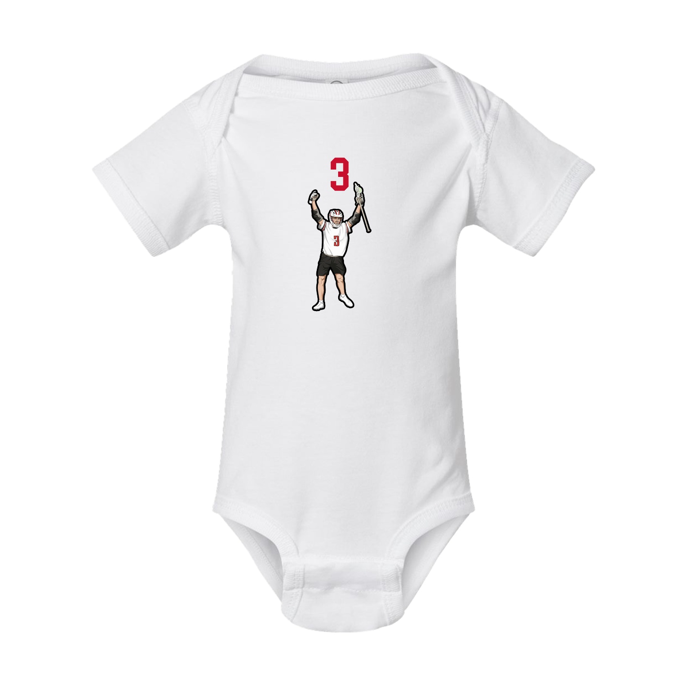 Baby Onesie — Number Top in White
