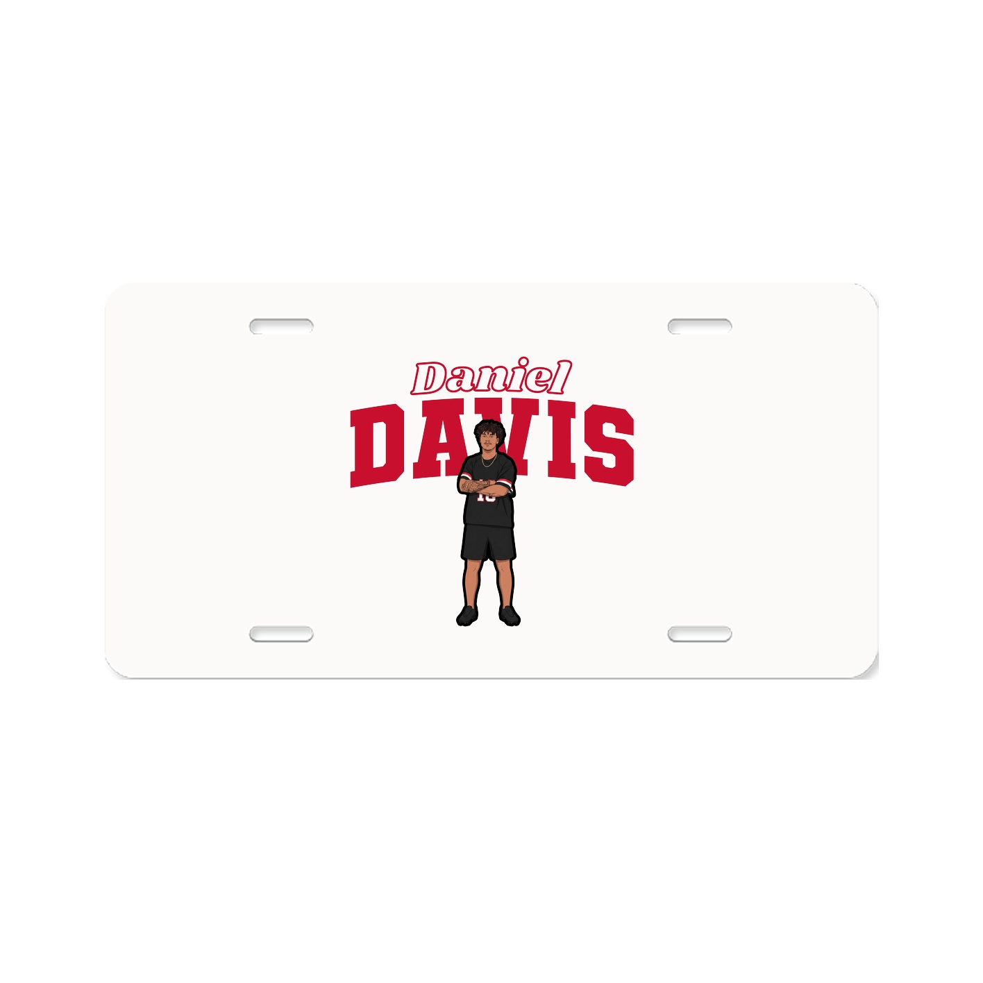License Plate — Name Arch in Classic