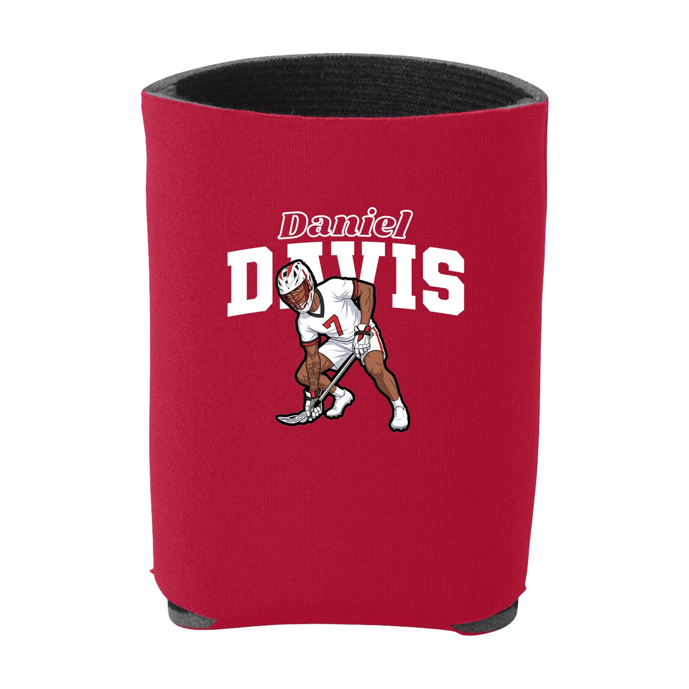Can Holder — Name Arch in Red