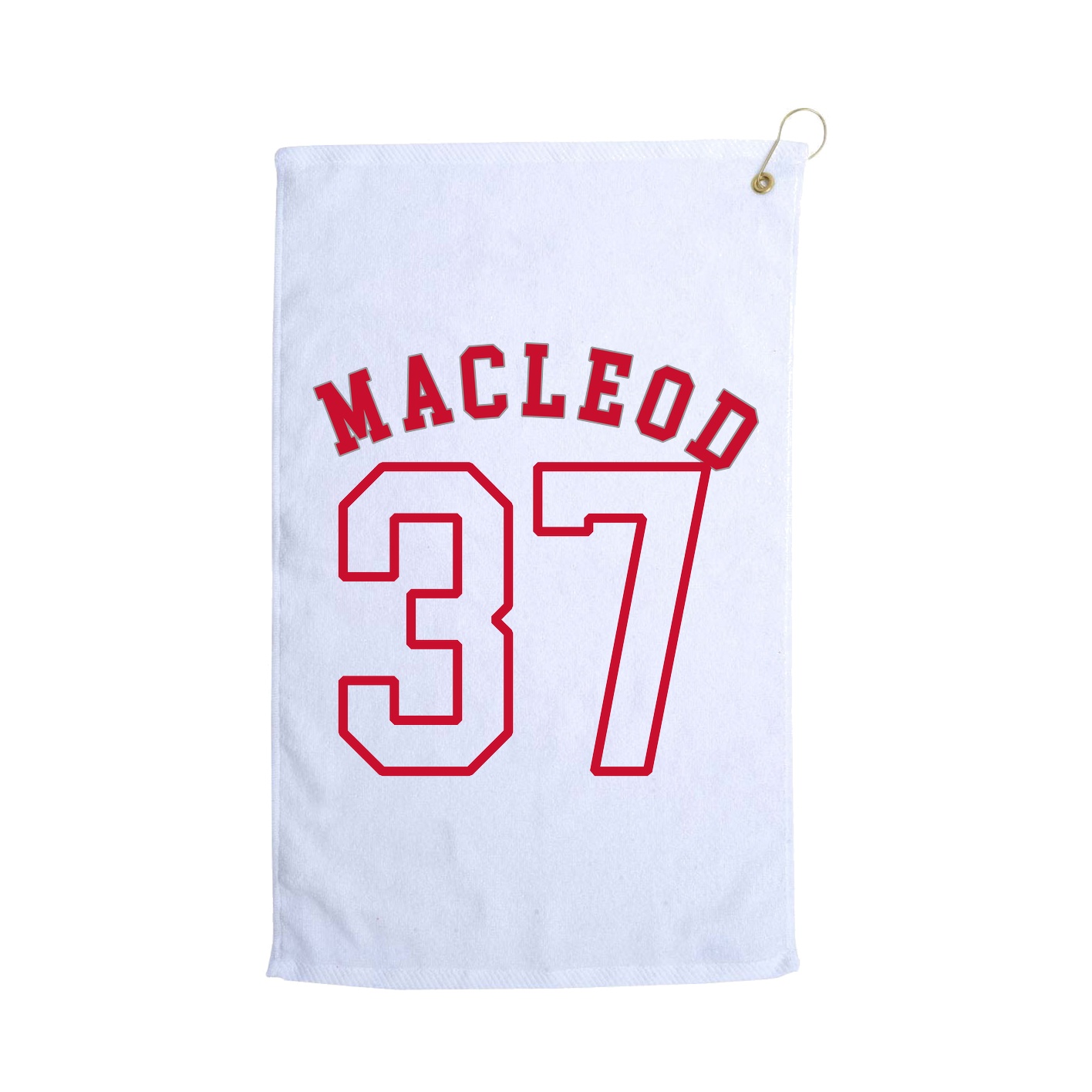Golf Towel — Shirsey Arch in White