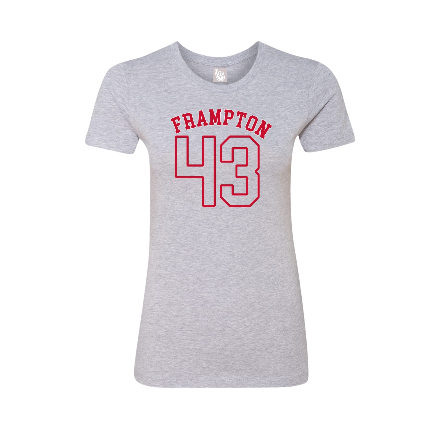 Fitted Women's Tee — Shirsey Arch in Grey