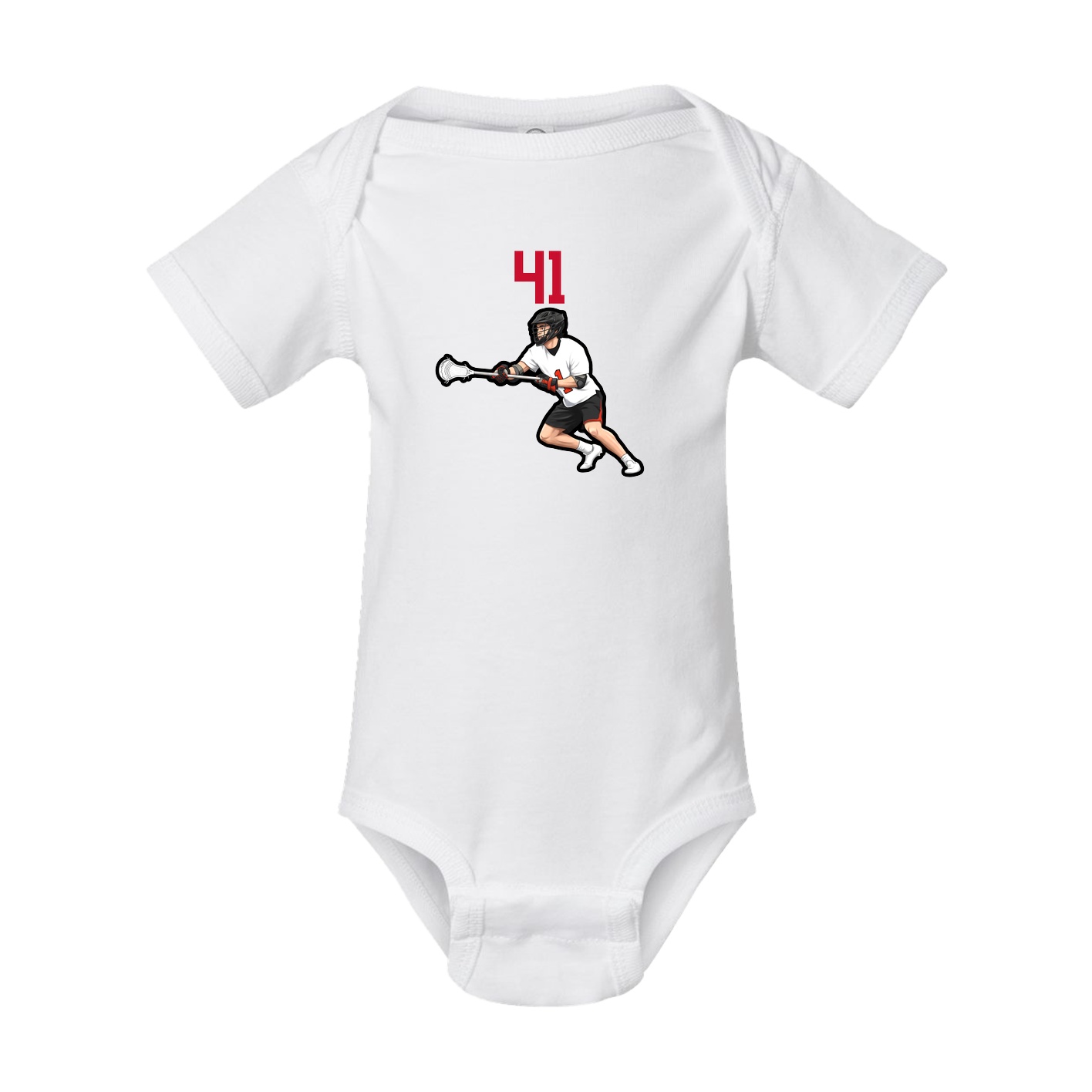 Baby Onesie — Number Top in White
