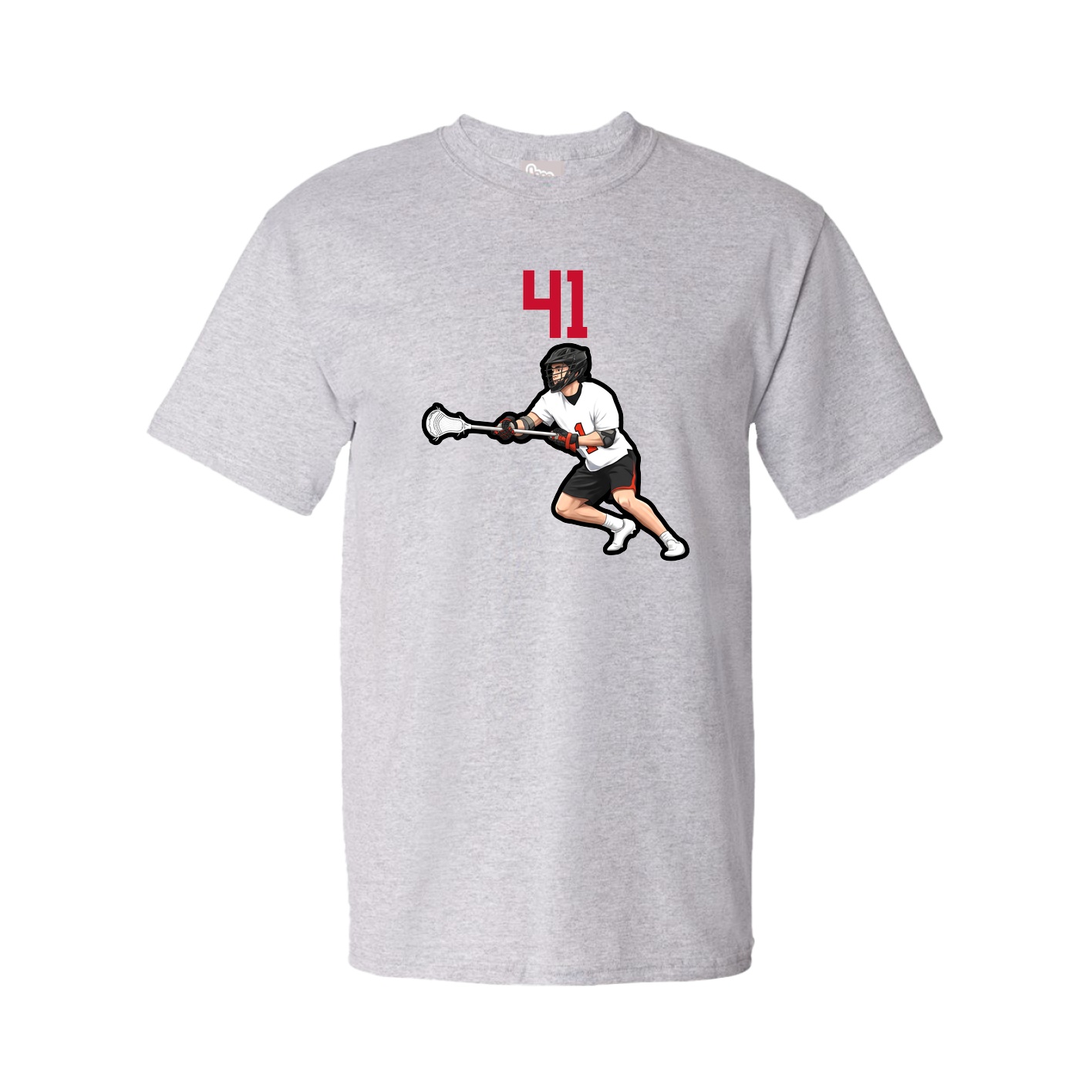Youth Tee — Number Top in Grey