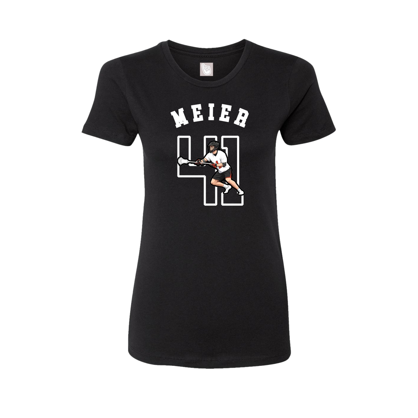 Fitted Women's Tee — Shirsey Arch in Black