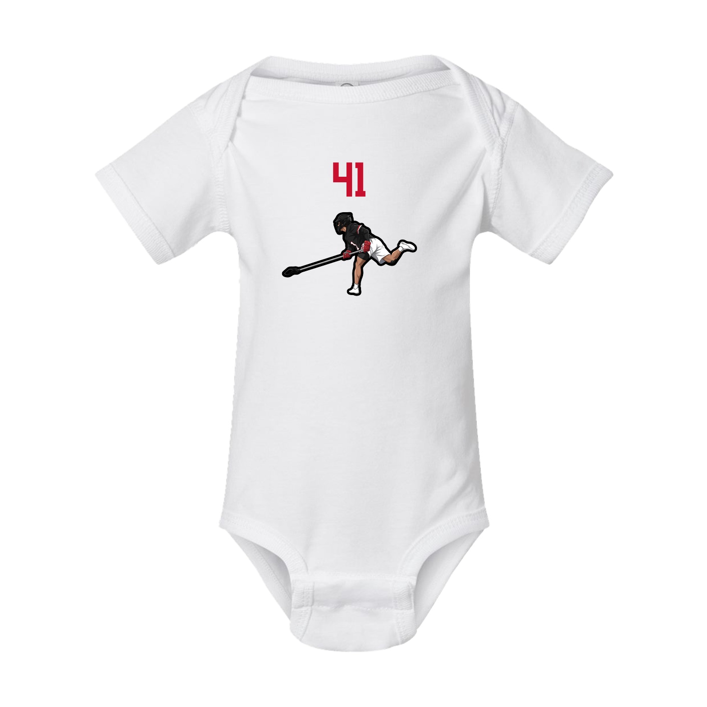 Baby Onesie — Number Top in White