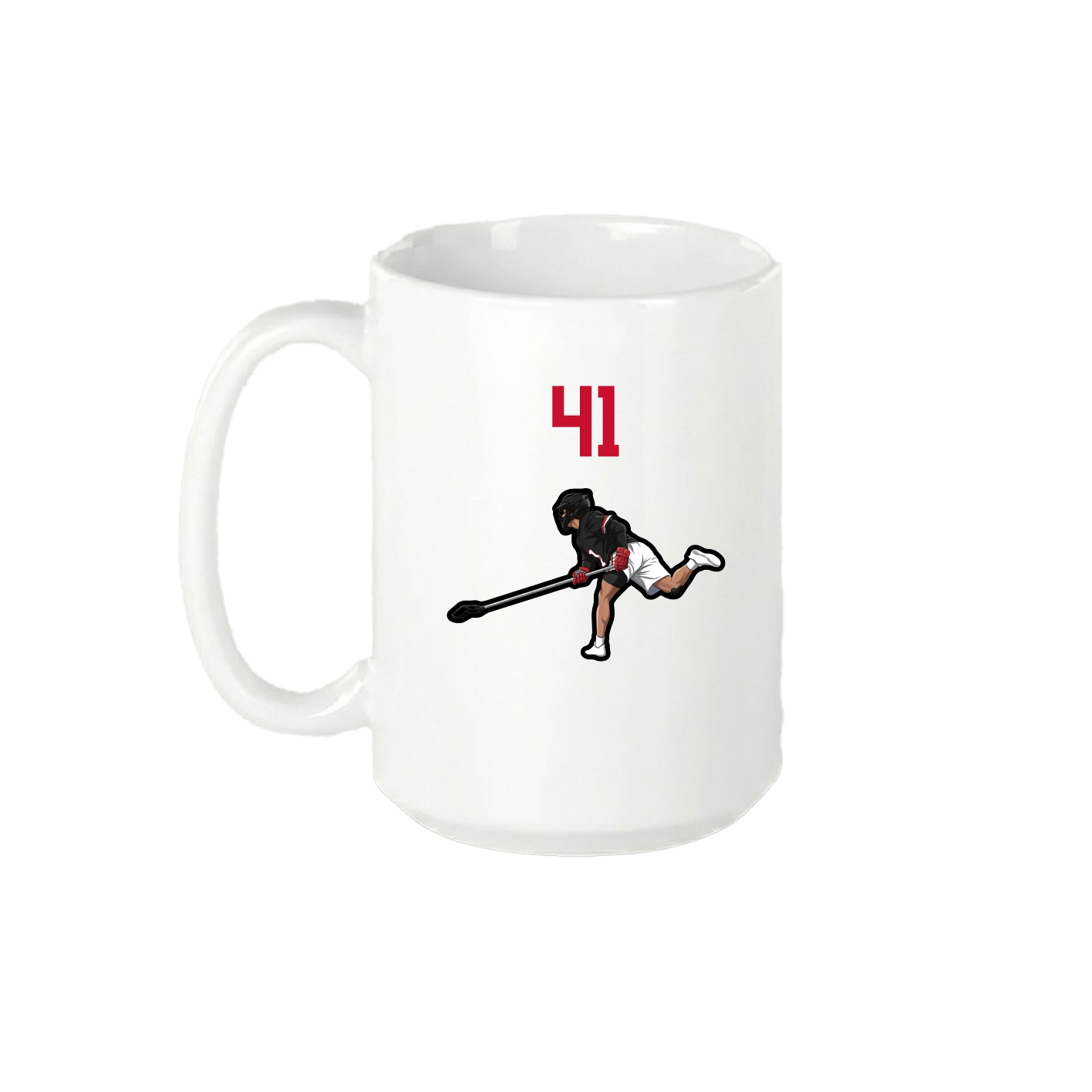 15oz Coffee Mug — Number Top in White