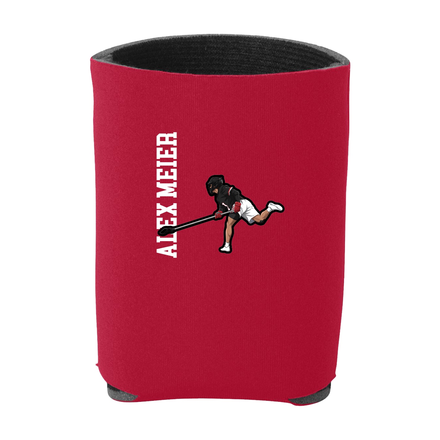 Can Holder — Name Vertical in Red