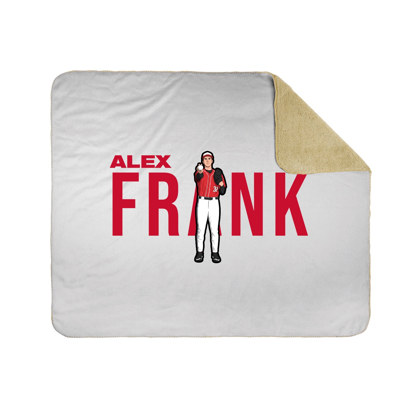 Throw Blanket — Player Name in White