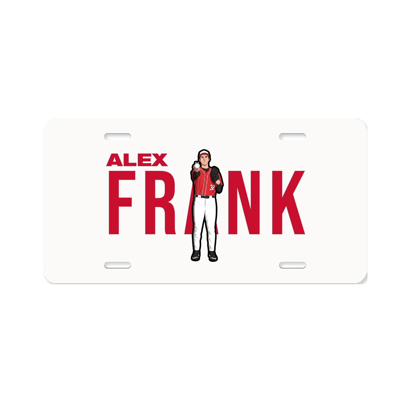 License Plate — Player Name in Classic