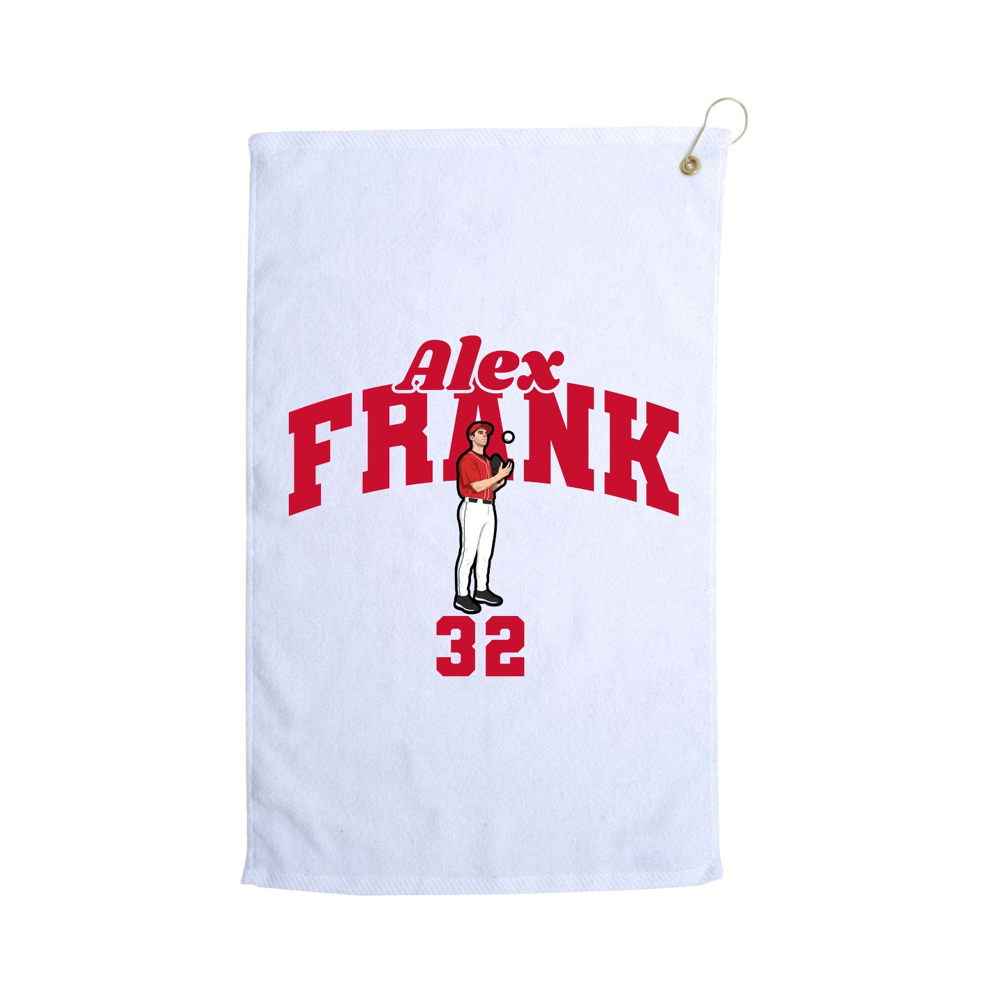 Golf Towel — Signature Arch in White