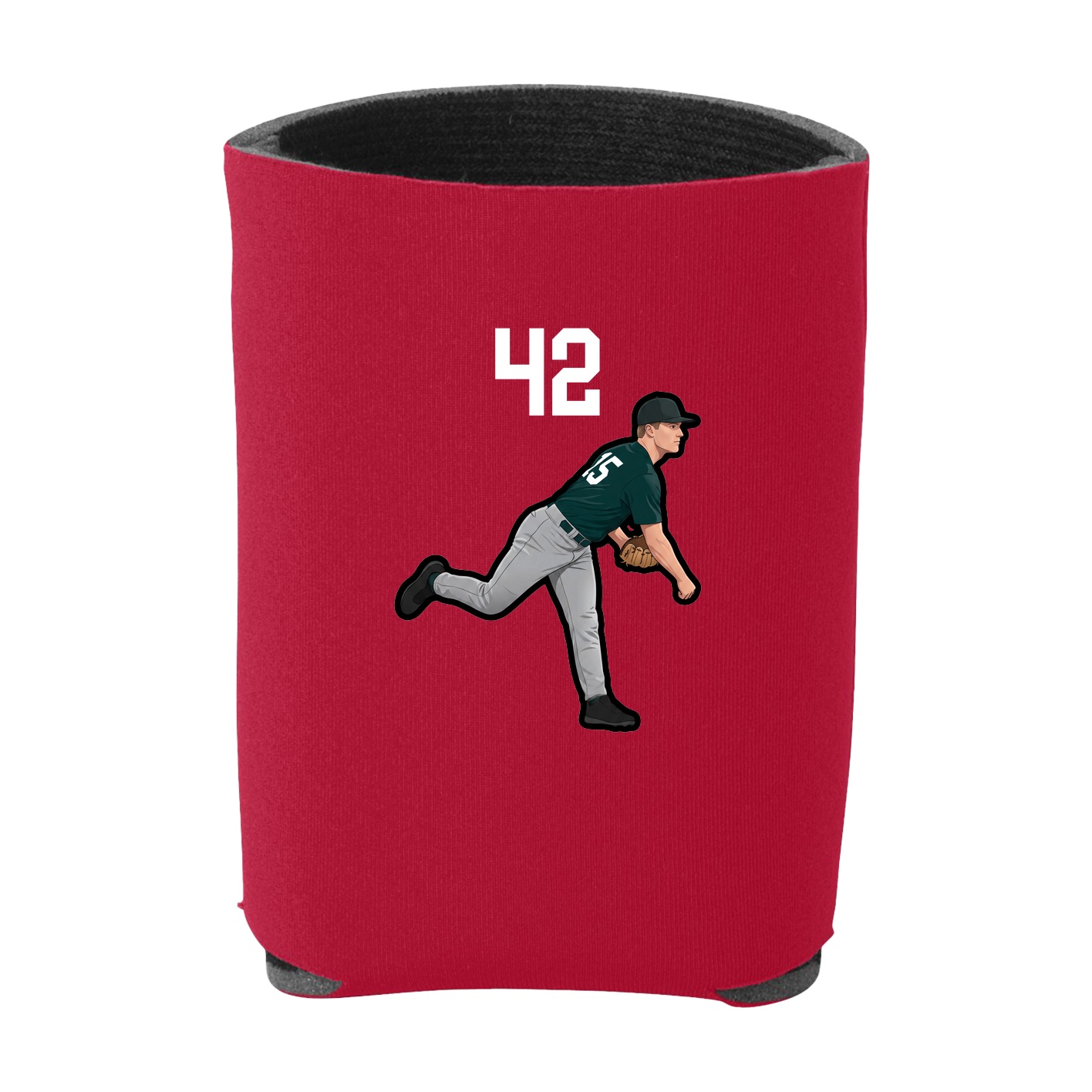 Can Holder — Number Top in Red