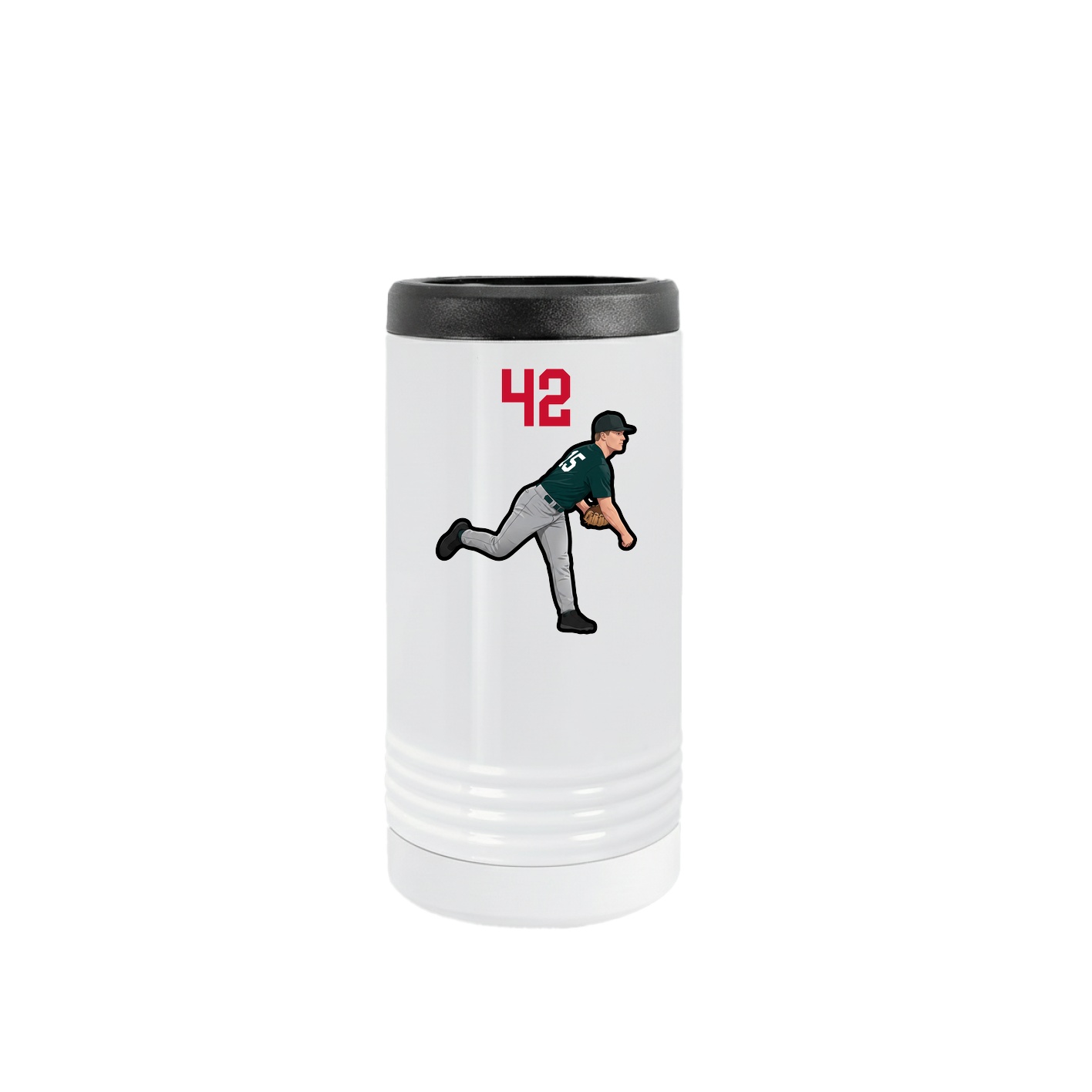 Slim Beverage Holder — Number Top in White