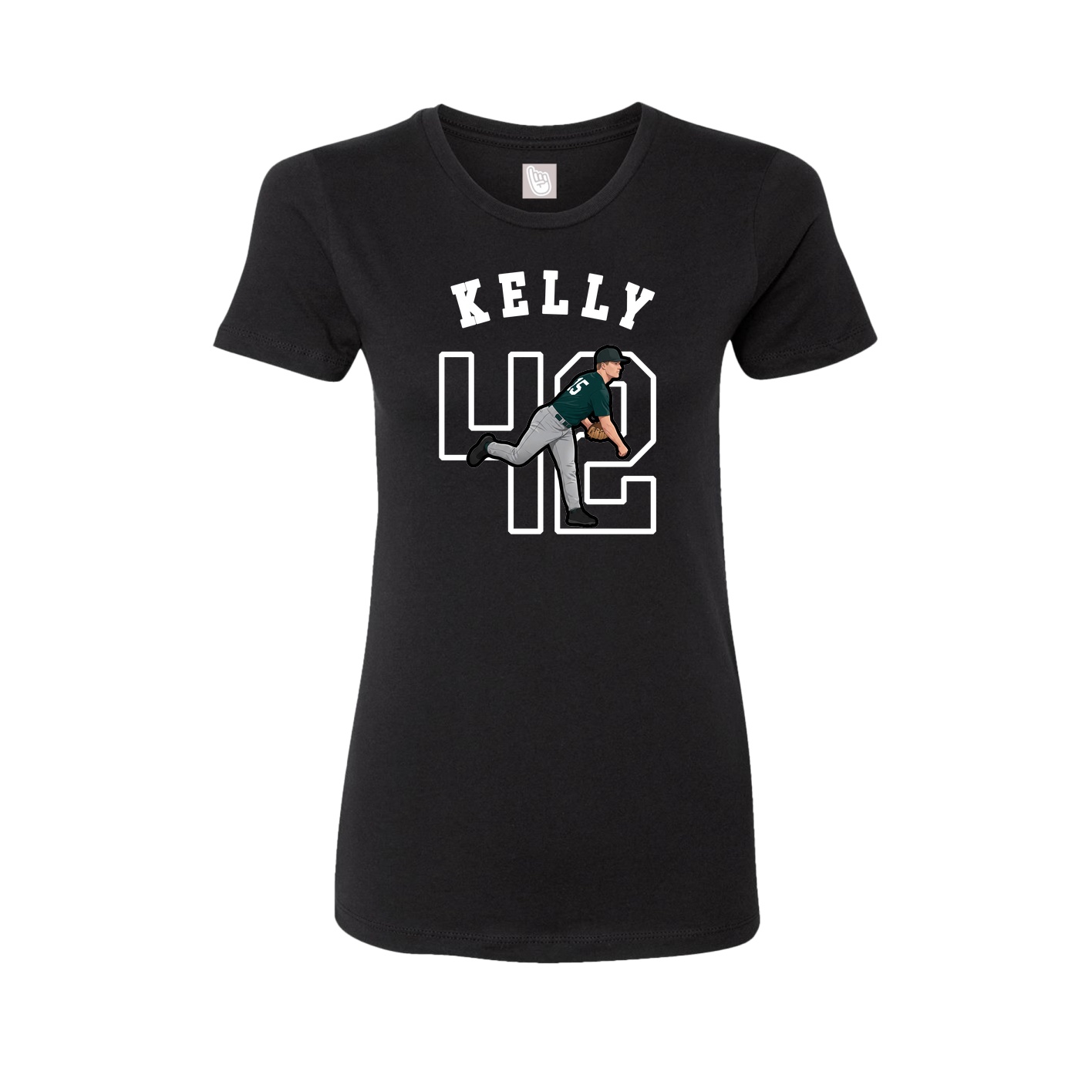 Fitted Women's Tee — Shirsey Arch in Black