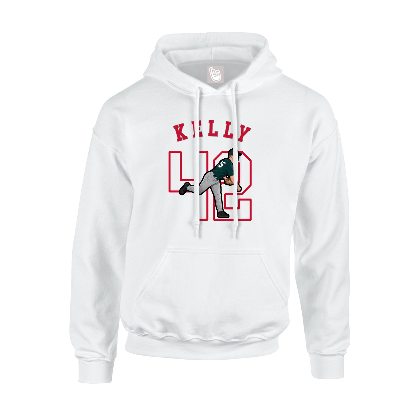 Hoodie — Shirsey Arch in White