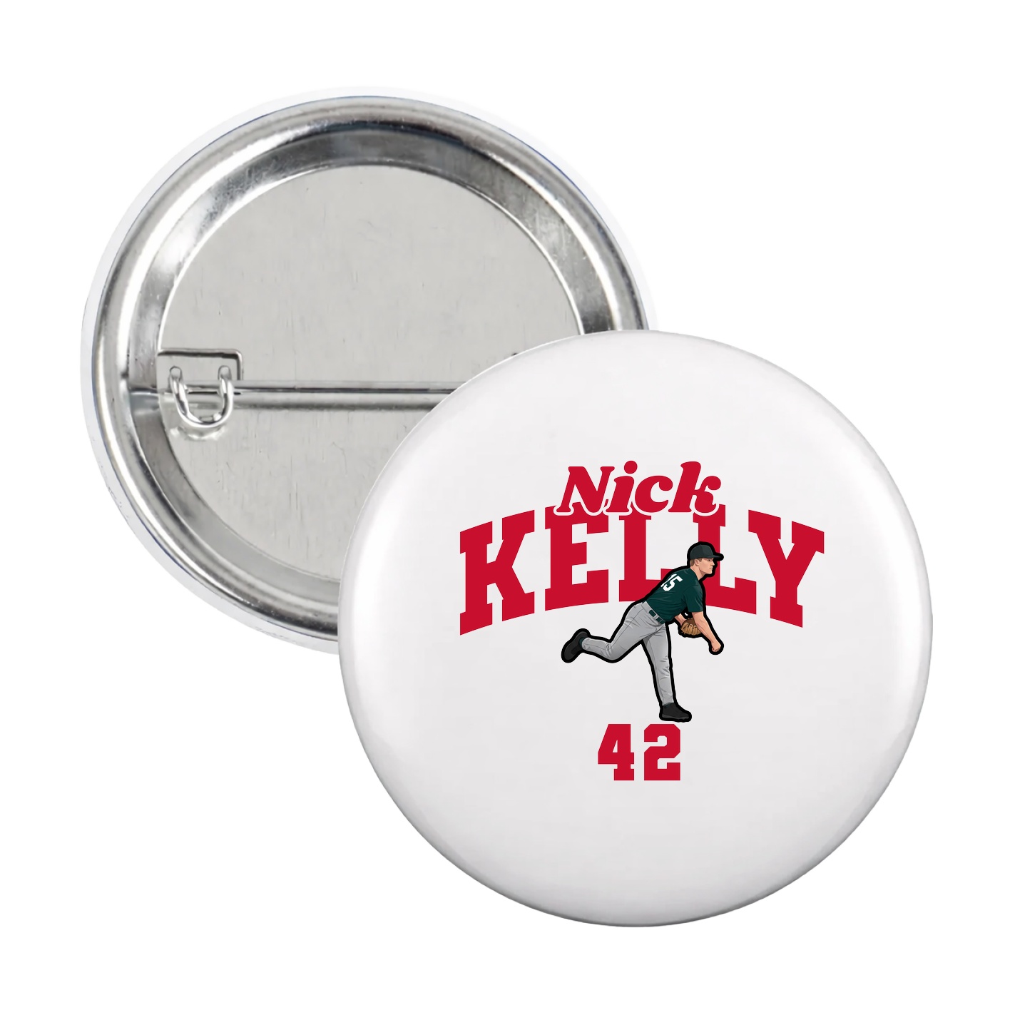Game Day Button — Signature Arch in White
