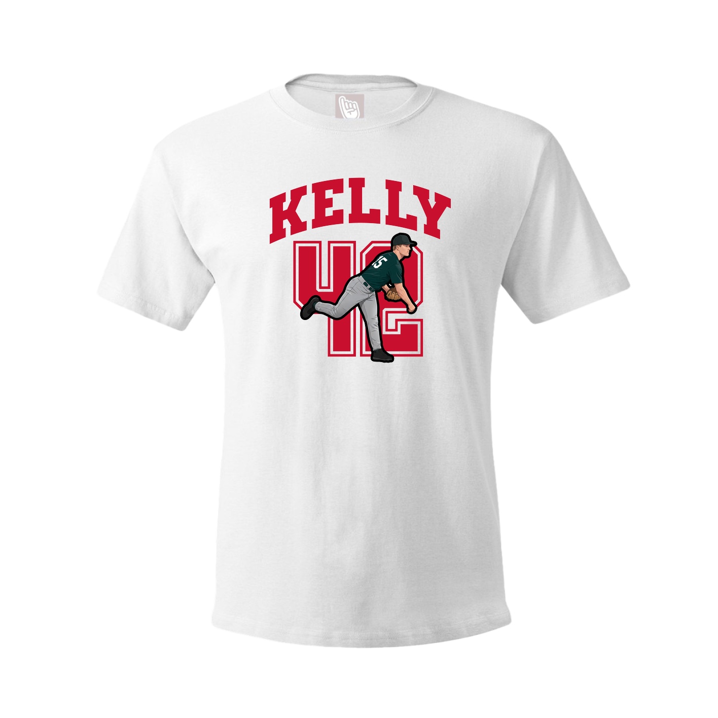 Youth Tee — Number in White